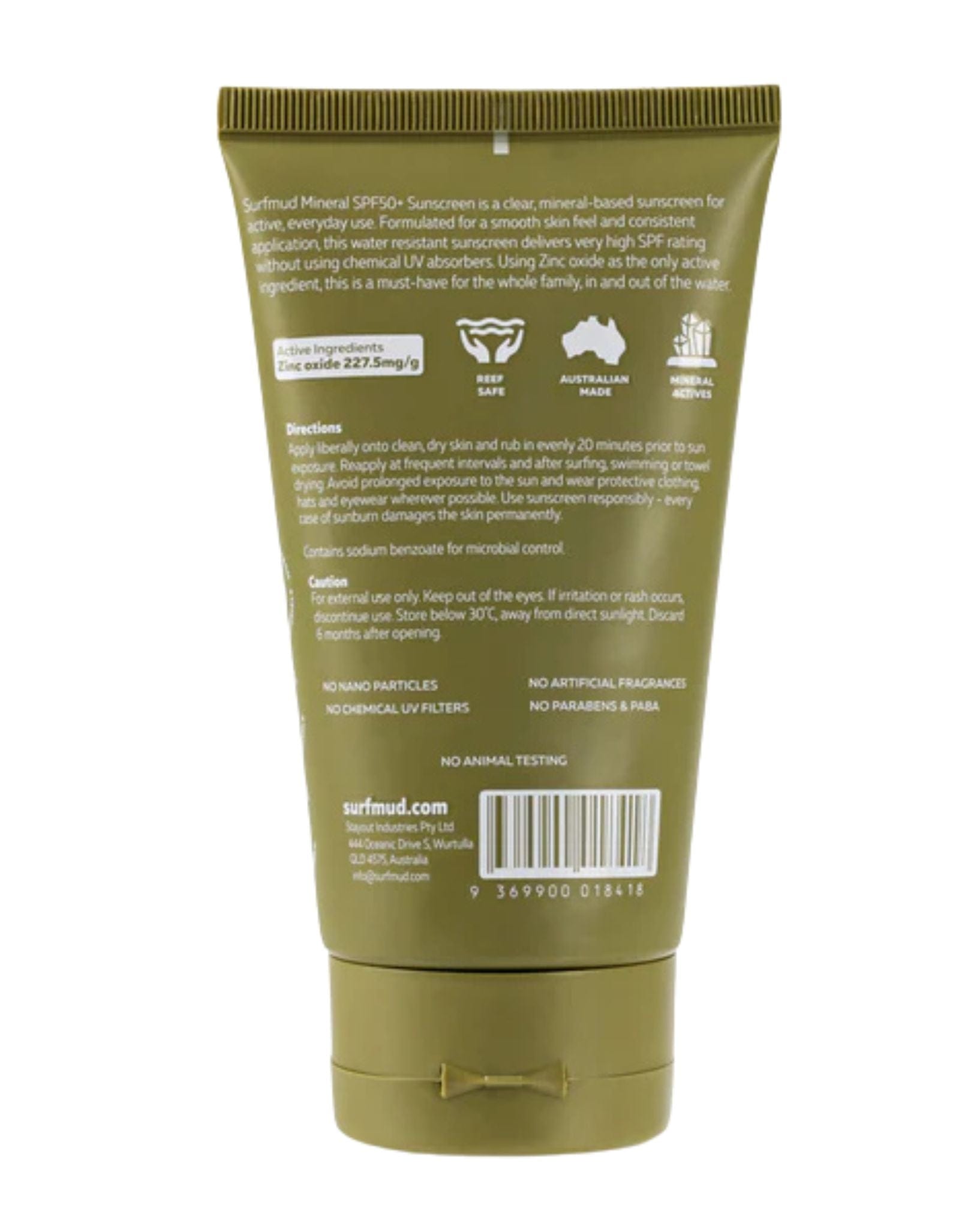 Surfmud Surfmud Mineral Sunscreen SPF50 125g