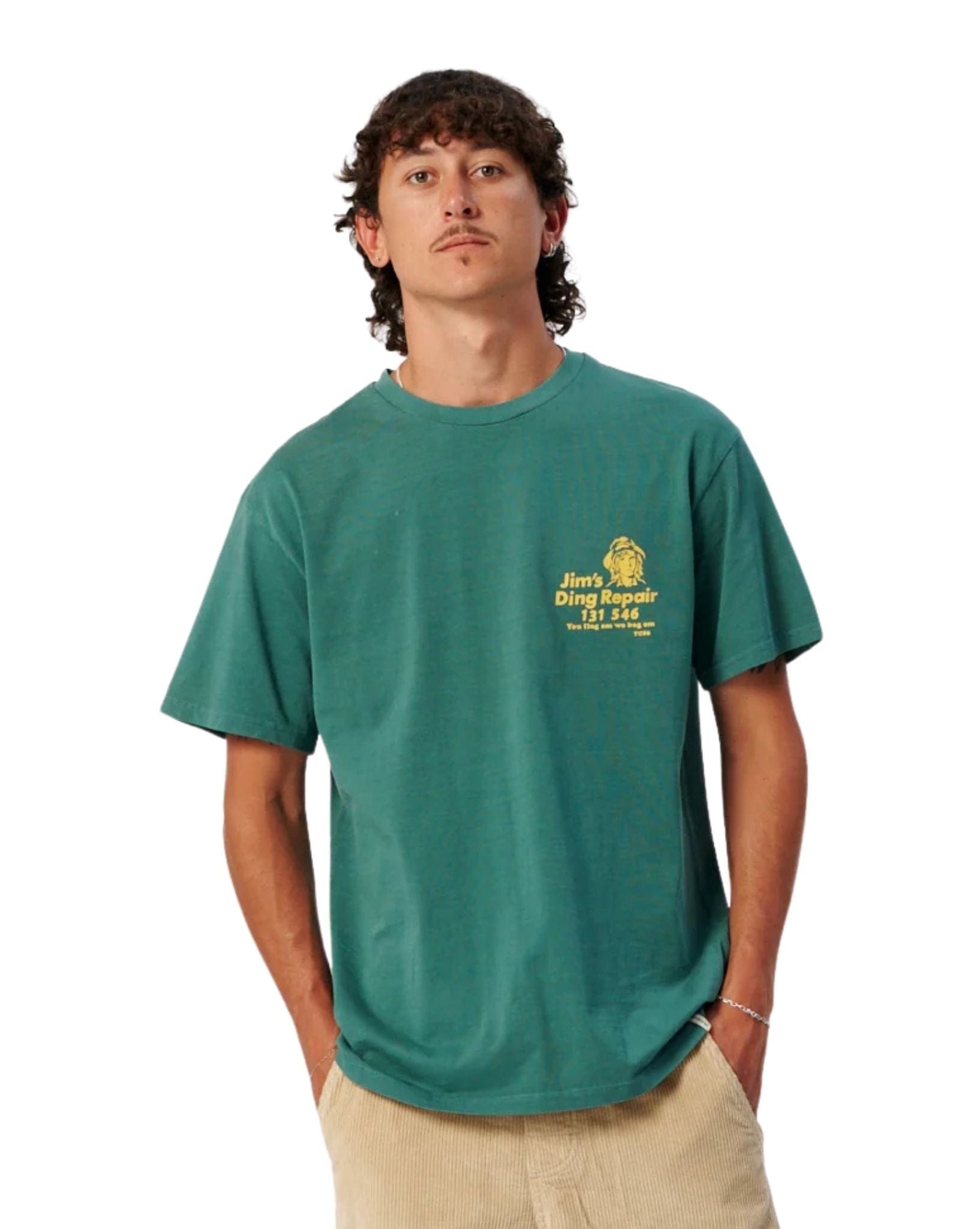 The Critical Slide Society Ding Tee Dusty Green