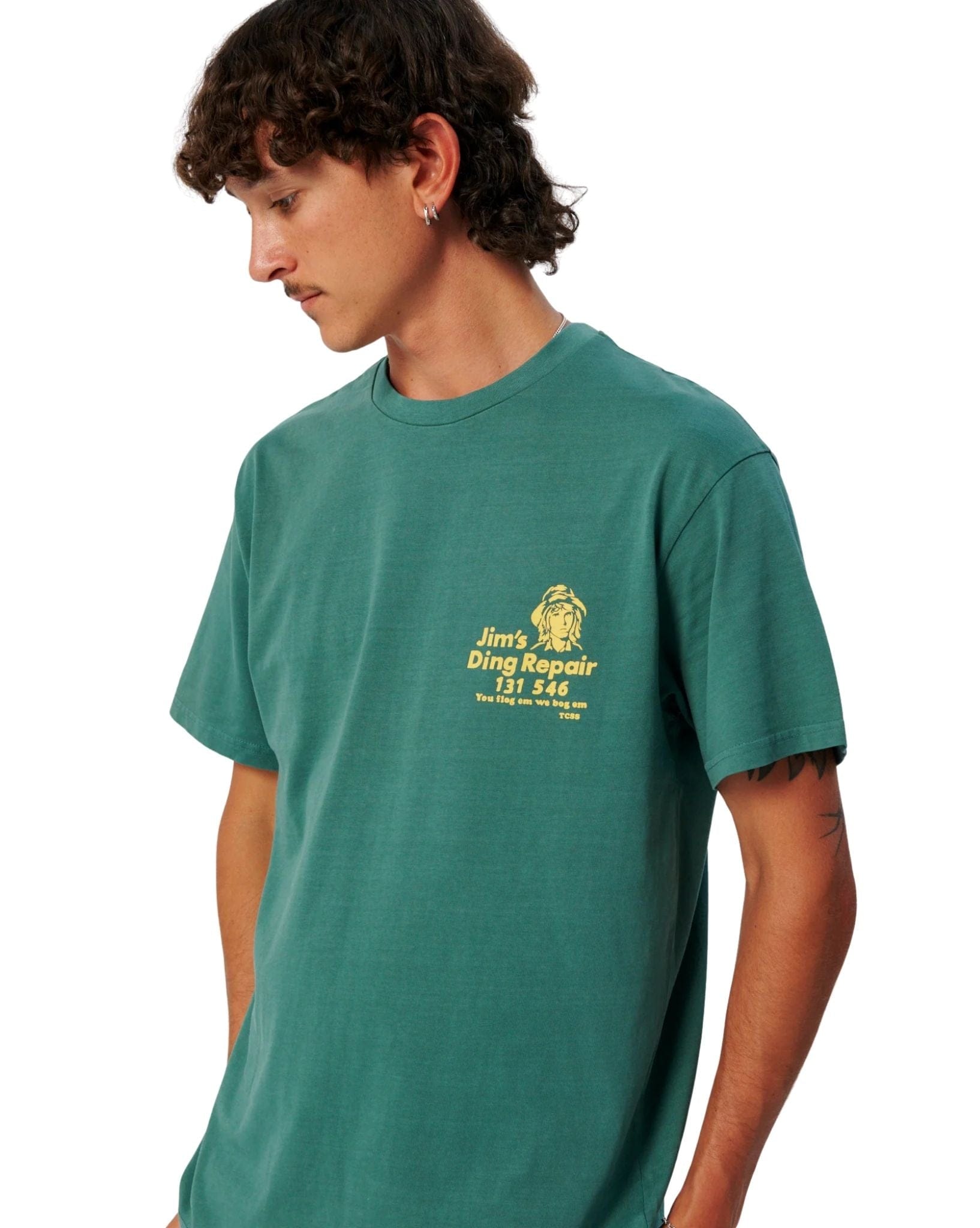 The Critical Slide Society Ding Tee Dusty Green