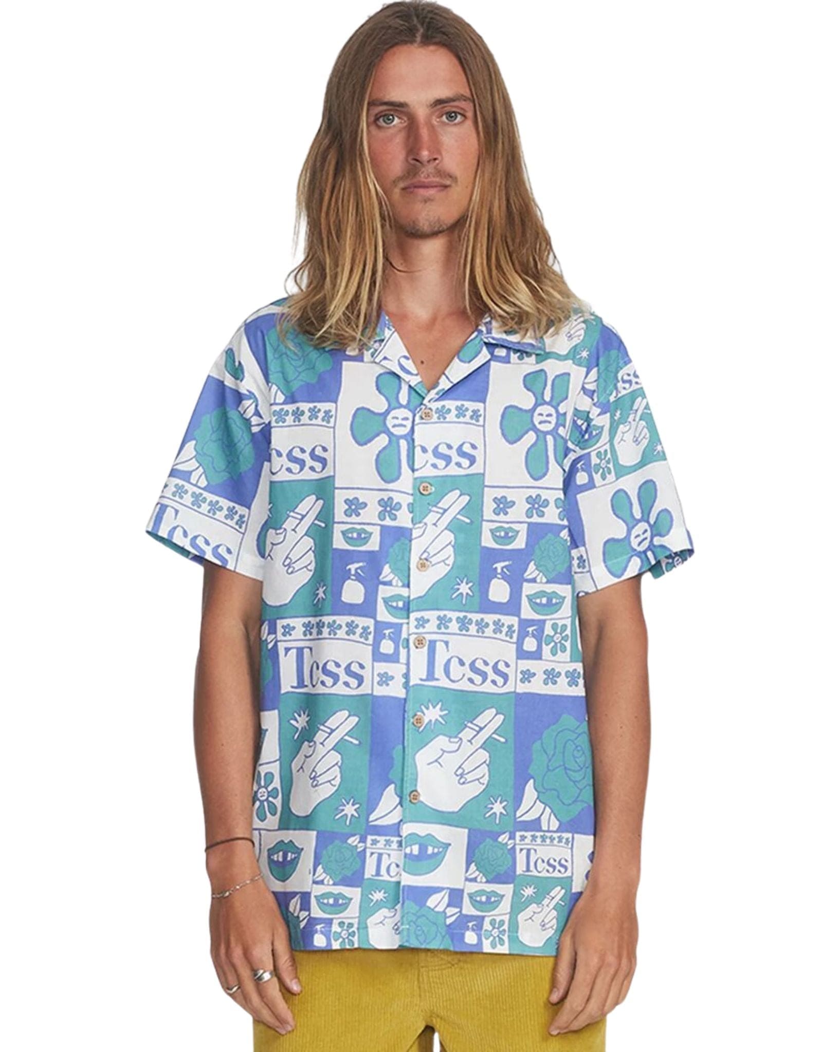 The Critical Slide Society Mens Ritual Shirt Aegean
