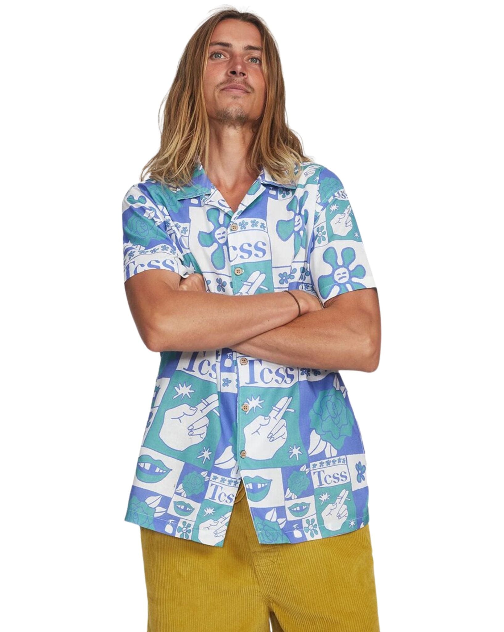 The Critical Slide Society Mens Ritual Shirt Aegean