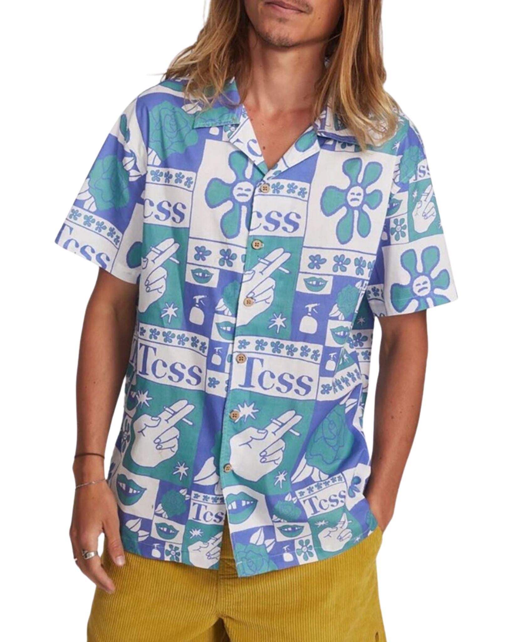 The Critical Slide Society Mens Ritual Shirt Aegean