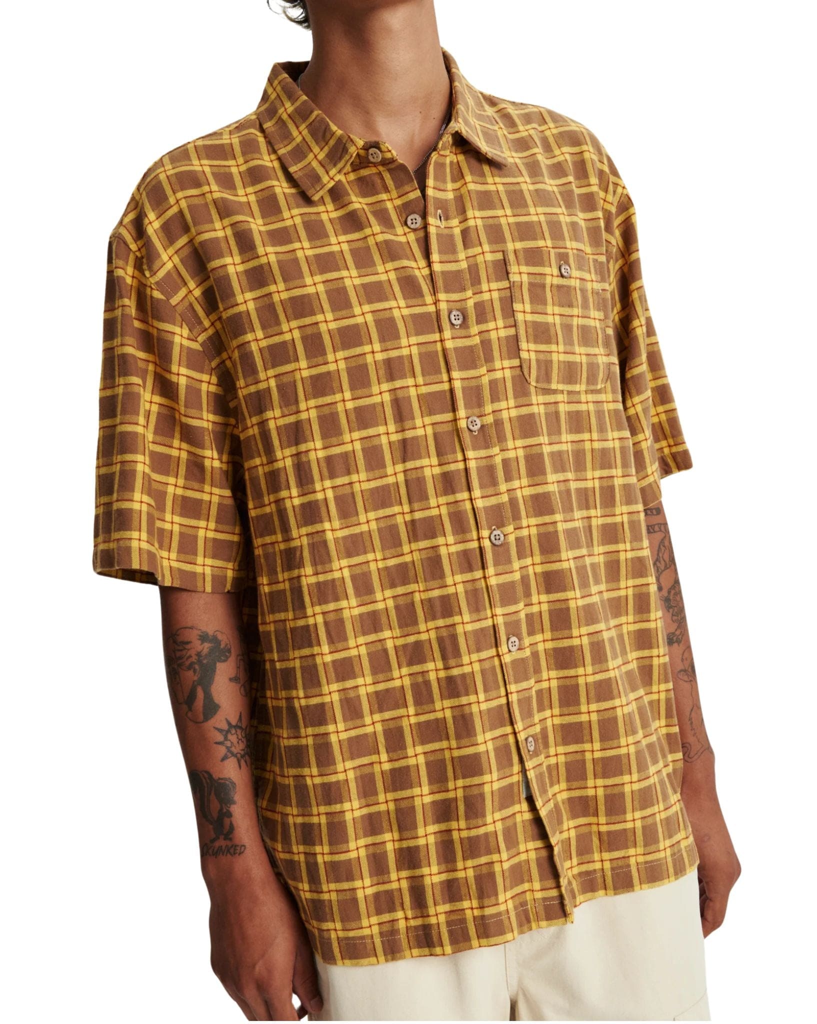 The Critical Slide Society Mens Stock Ss Shirt - Yolk