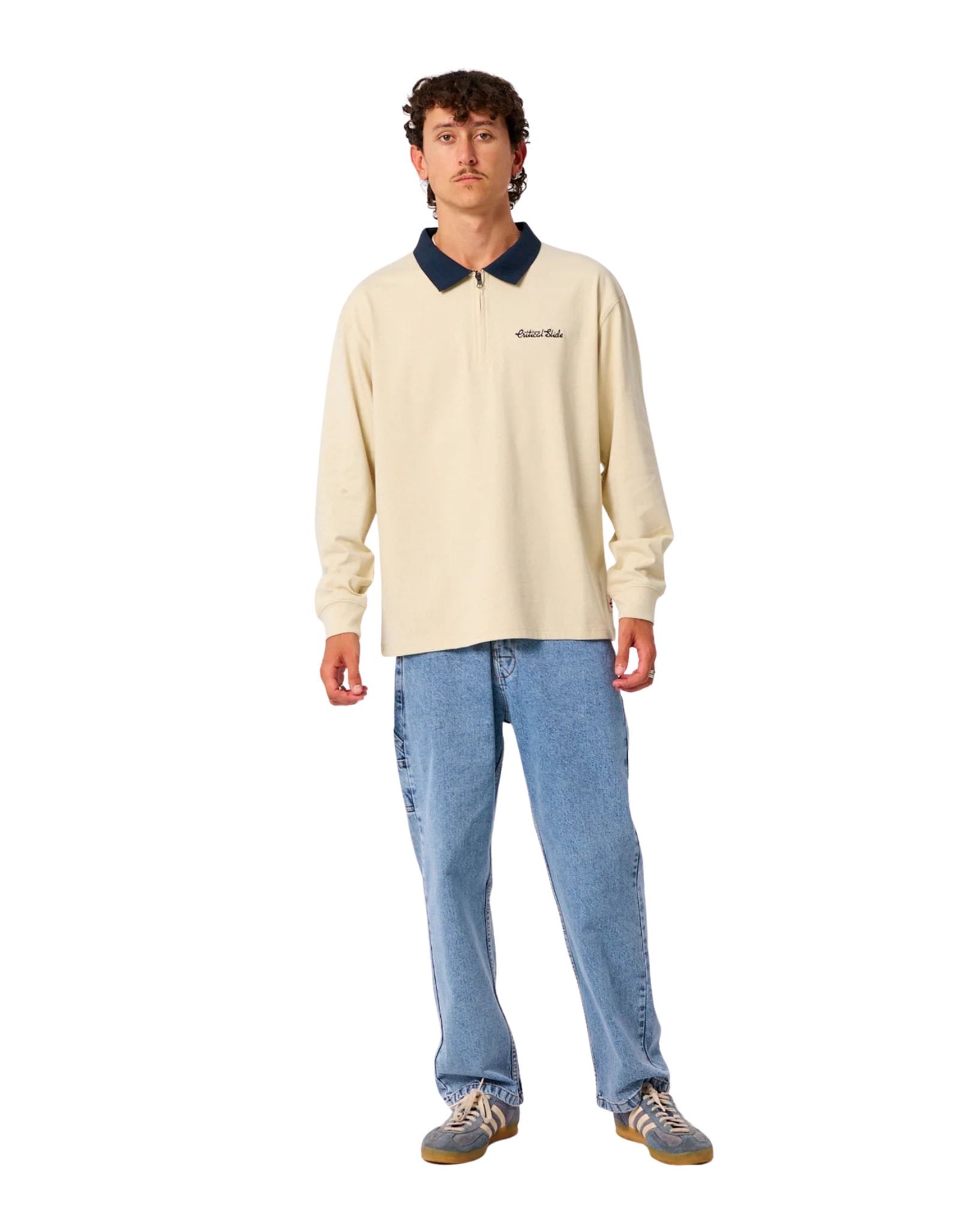 The Critical Slide Society Sun Cured 1/4 Zip Rugby