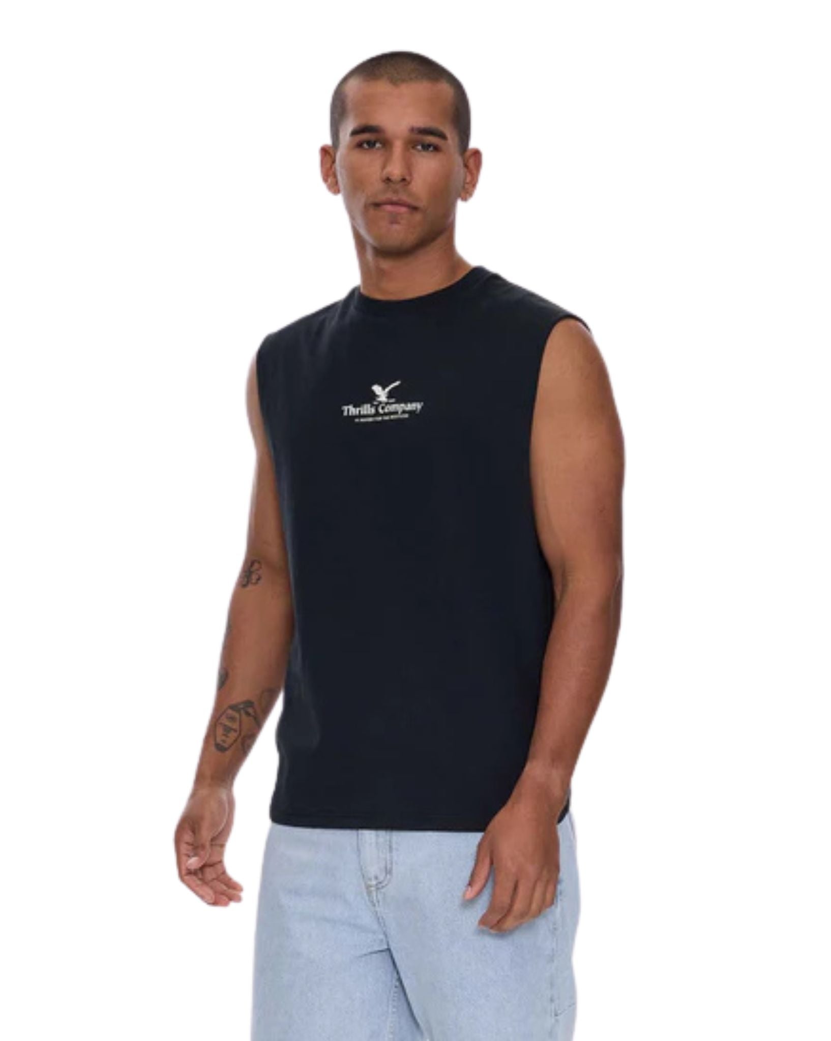 Thrills A Haven For The Restless Merch Fit Muscle Tee