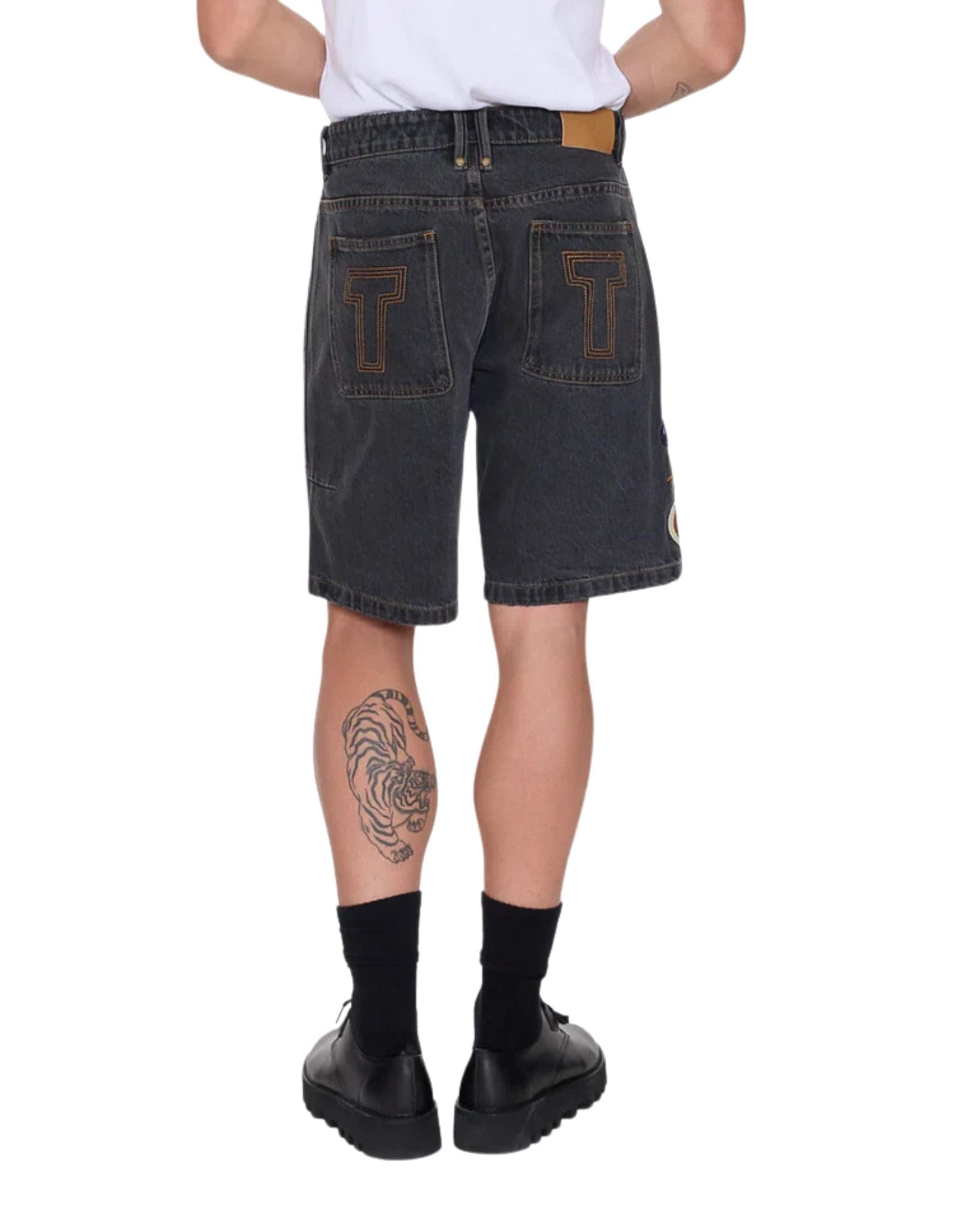 Thrills Against All Odds Mid Slacker Relaxed Long Denim Short