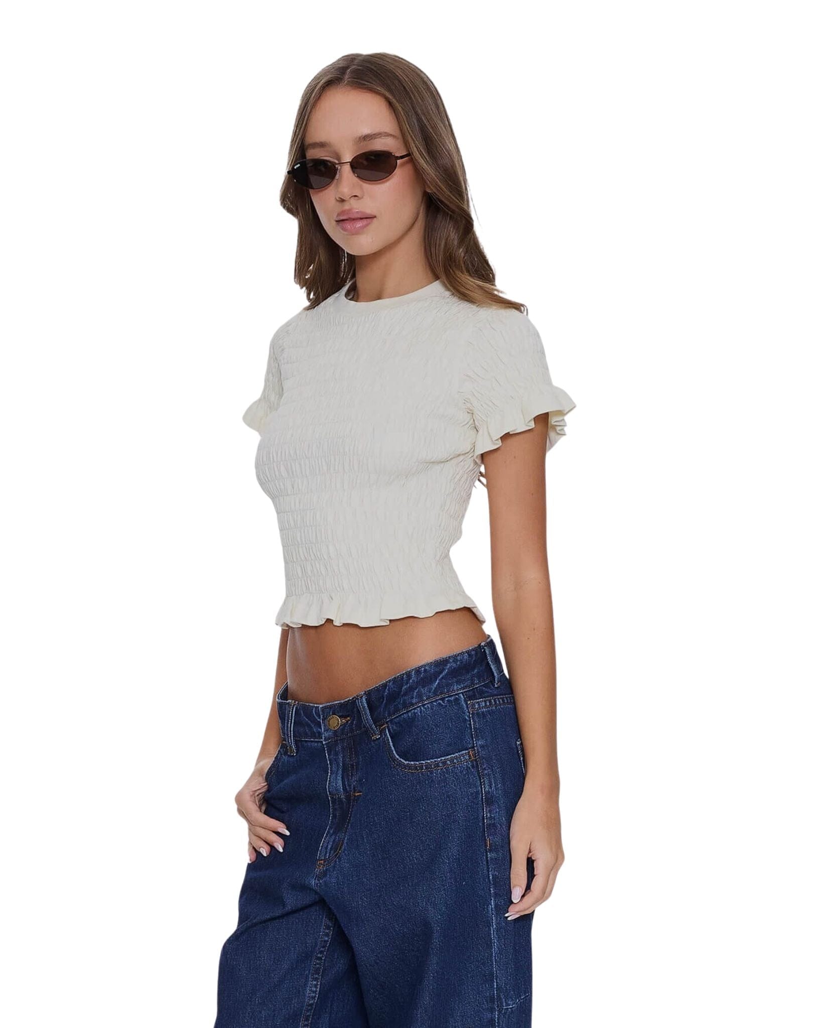 Thrills Against All Odds Shirred Tee