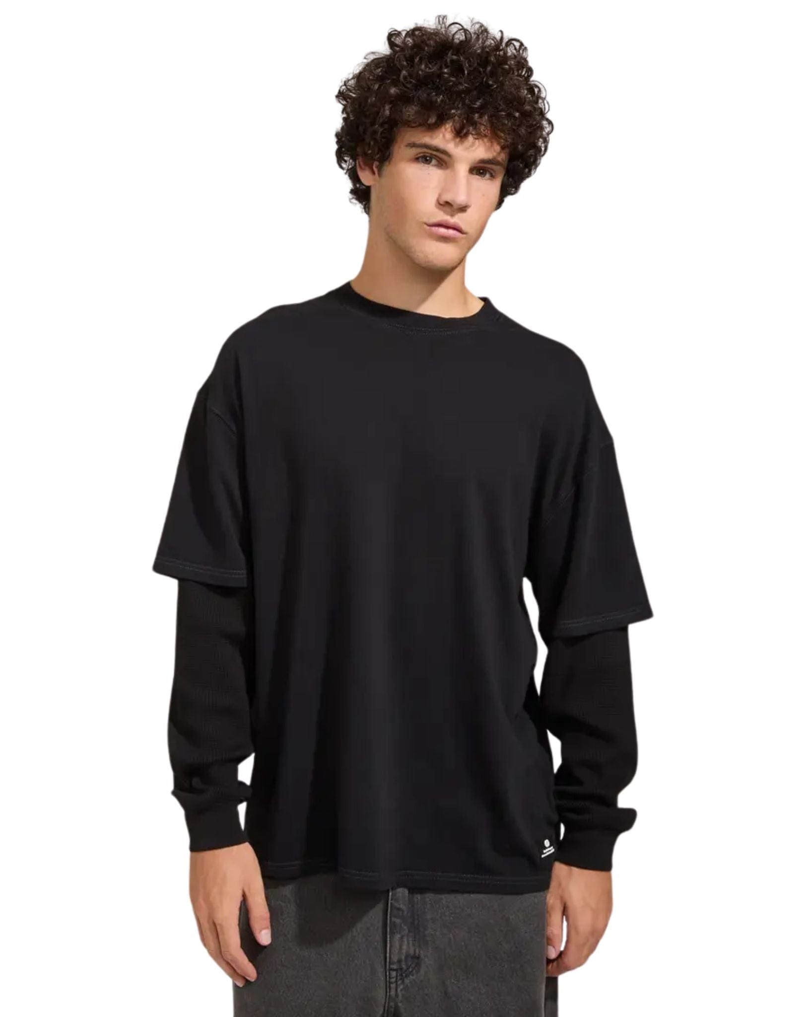 Thrills Arts & Industrial Layer Box Fit Oversize Long Sleeve Tee