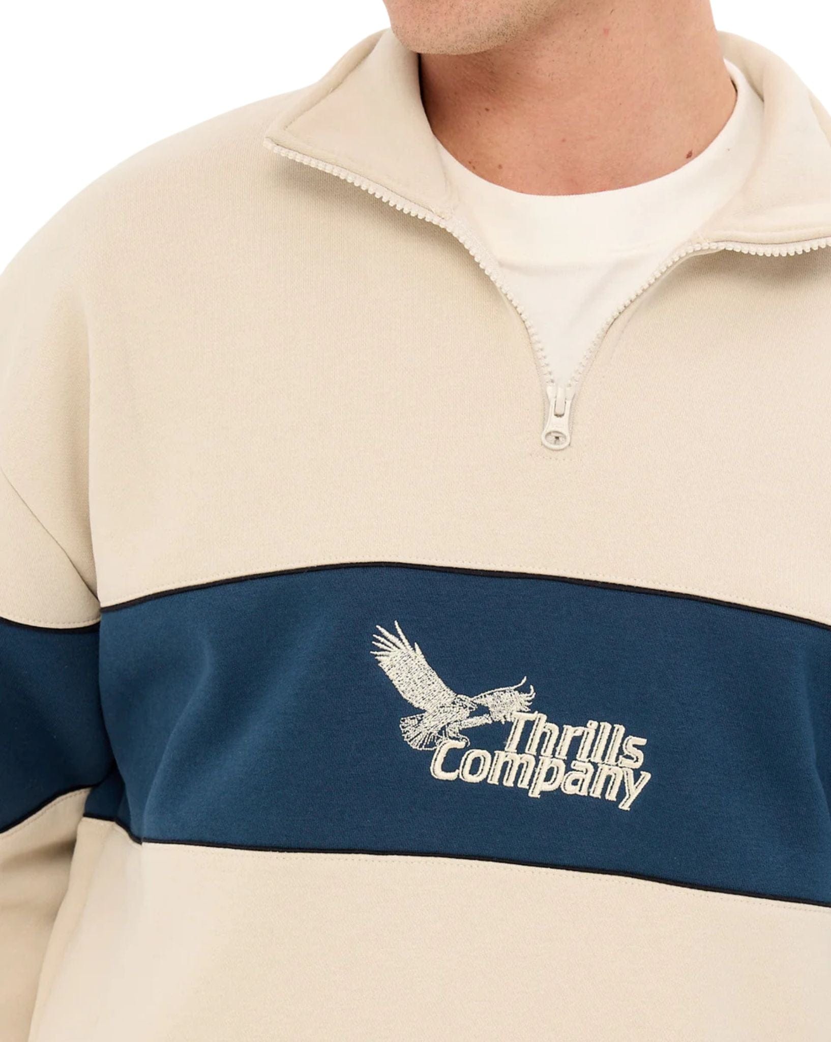 Thrills Between Chaos & Calm Quarter Zip Fleece