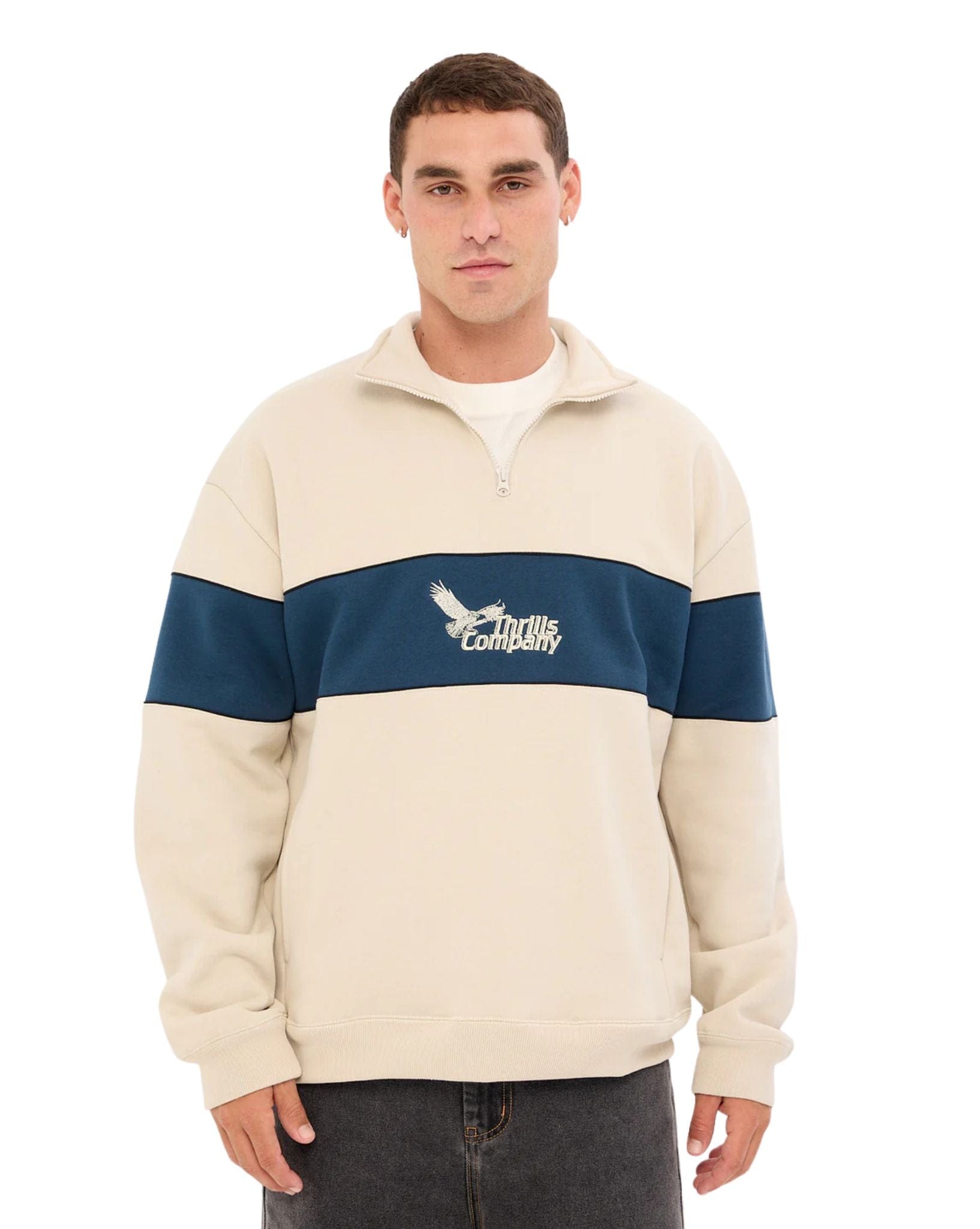 Thrills Between Chaos & Calm Quarter Zip Fleece