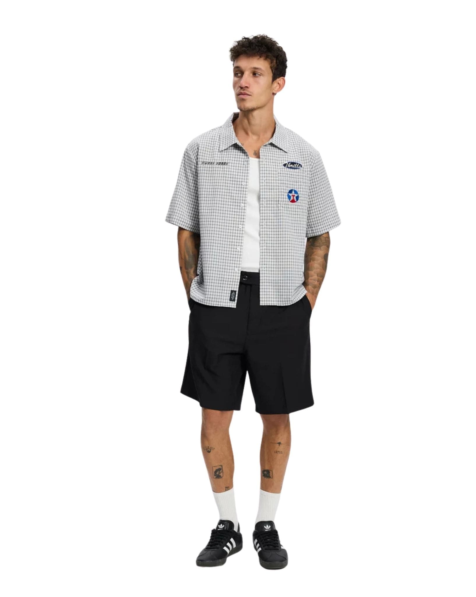 Thrills Big Slacker Baggy Cropped Pub Short