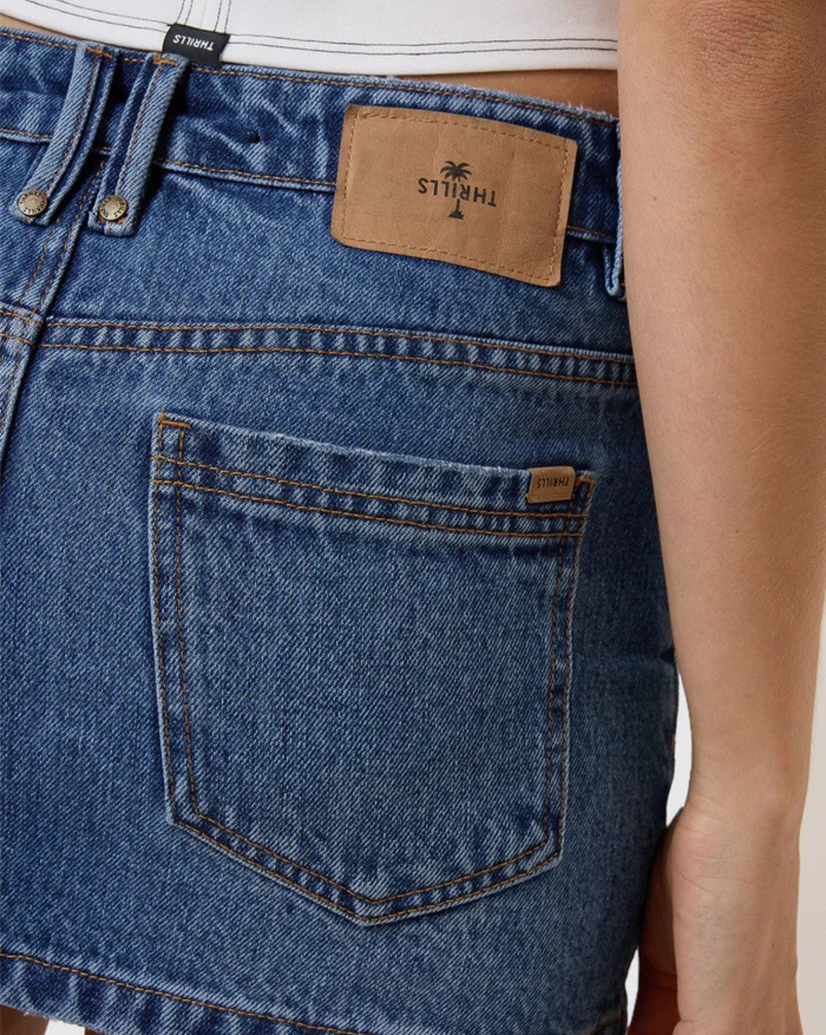 Thrills Carmen Skirt Stoned Blues
