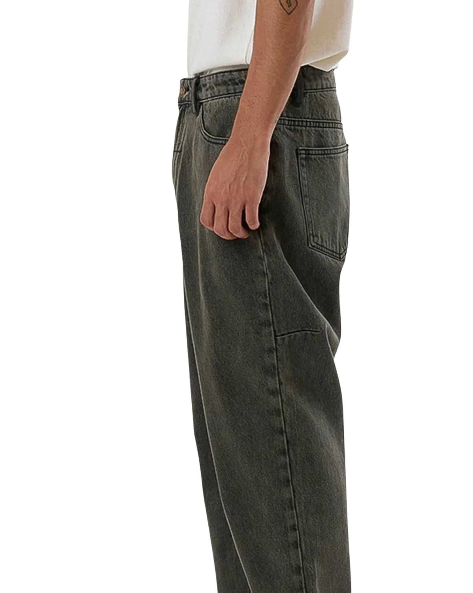 Thrills Cheap Thrills Big Slacker Denim Jean - Tarmac