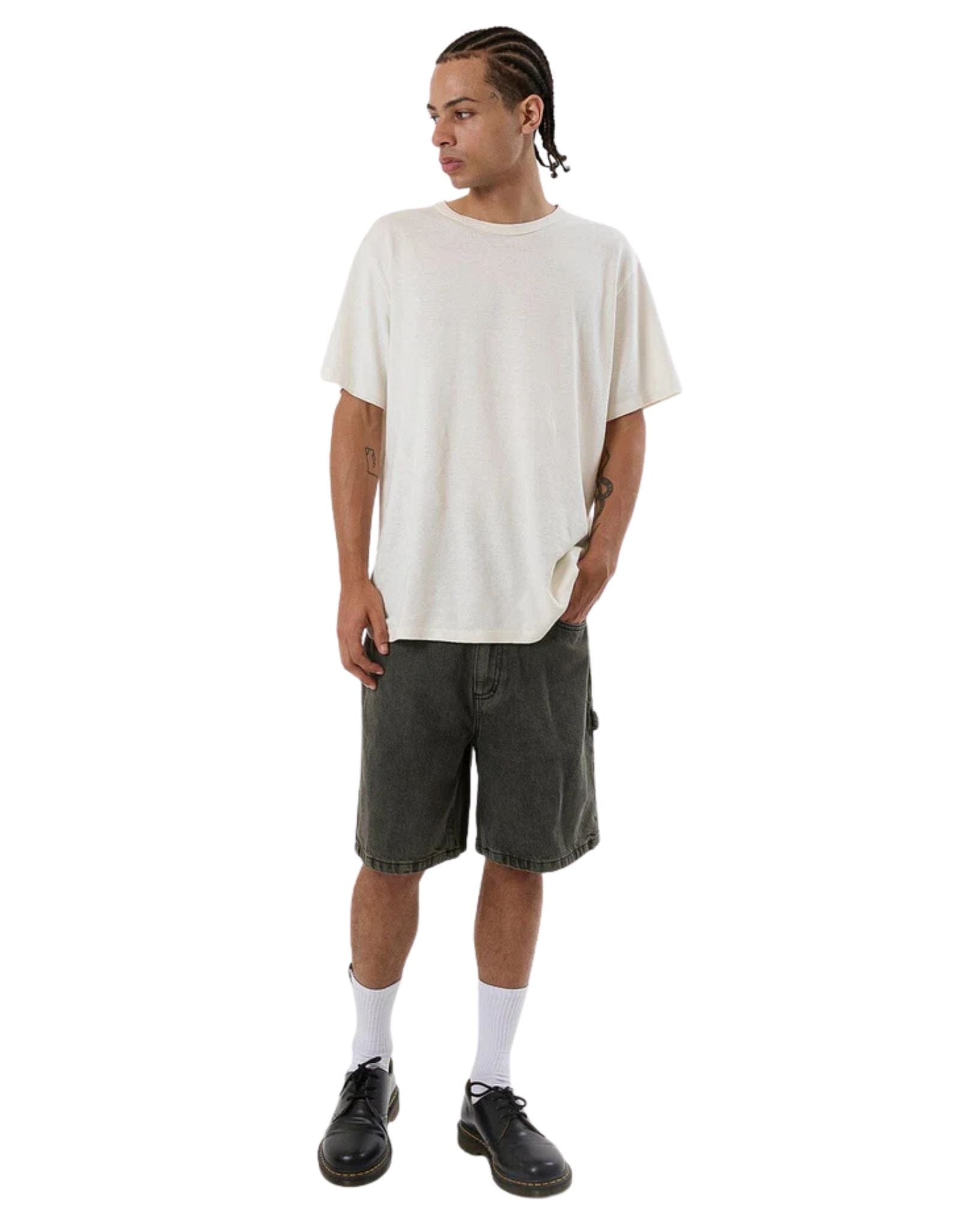 Thrills Cheap Thrills Big Slacker Denim Short- Tarmac