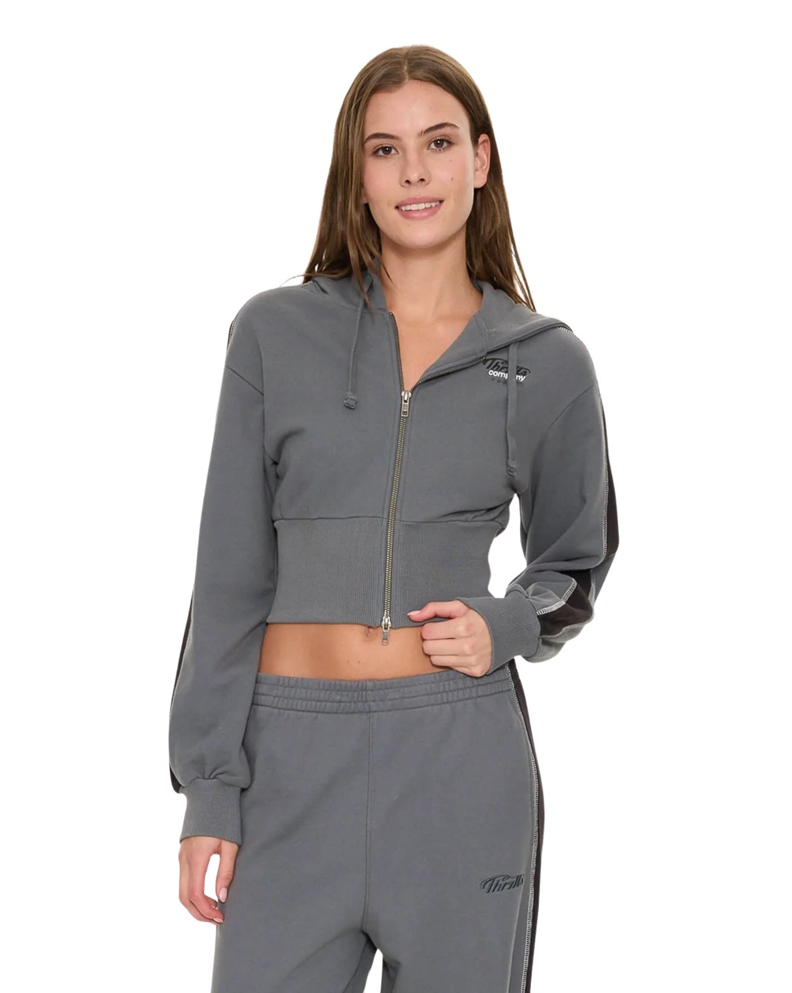 Thrills Division 011 Zip Hood Fleece