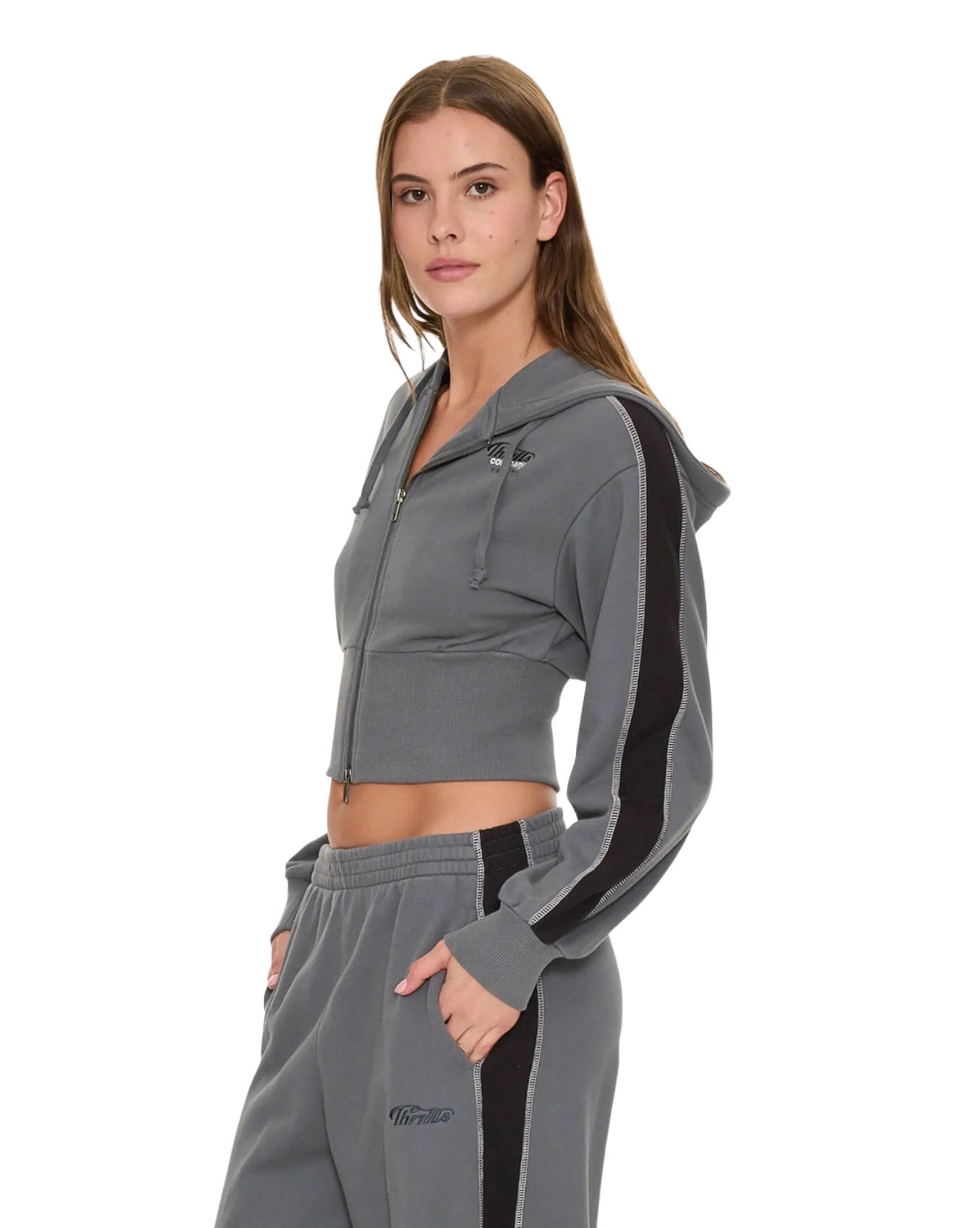 Thrills Division 011 Zip Hood Fleece