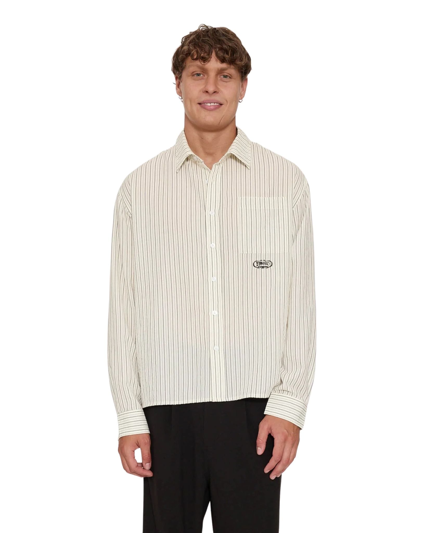 Thrills Double Time Cropped Long Sleeve Shirt