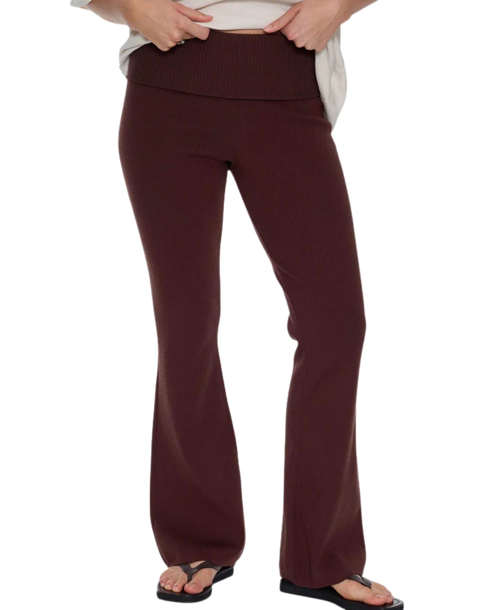 Thrills Estelle Fold Over Knit Pant