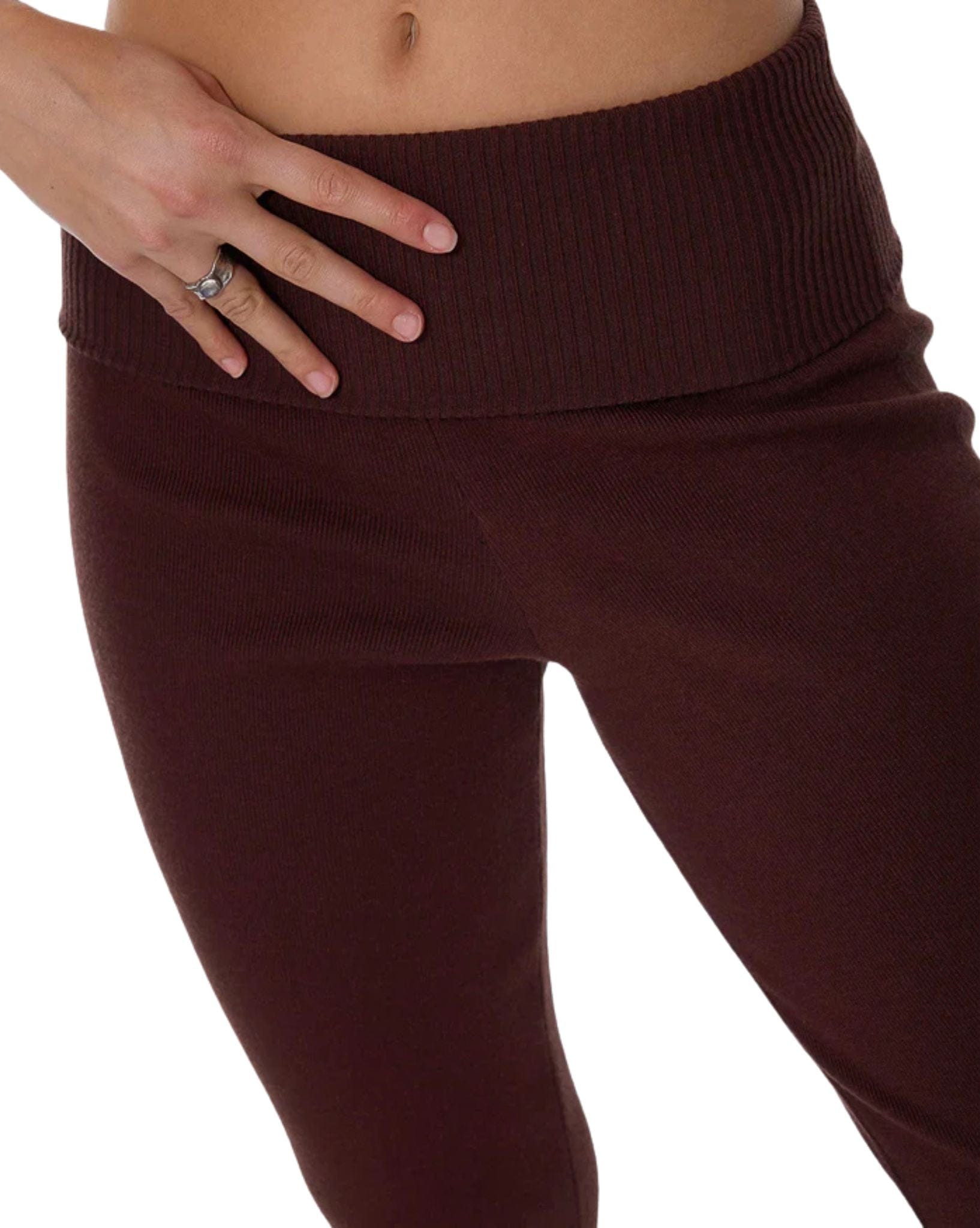 Thrills Estelle Fold Over Knit Pant