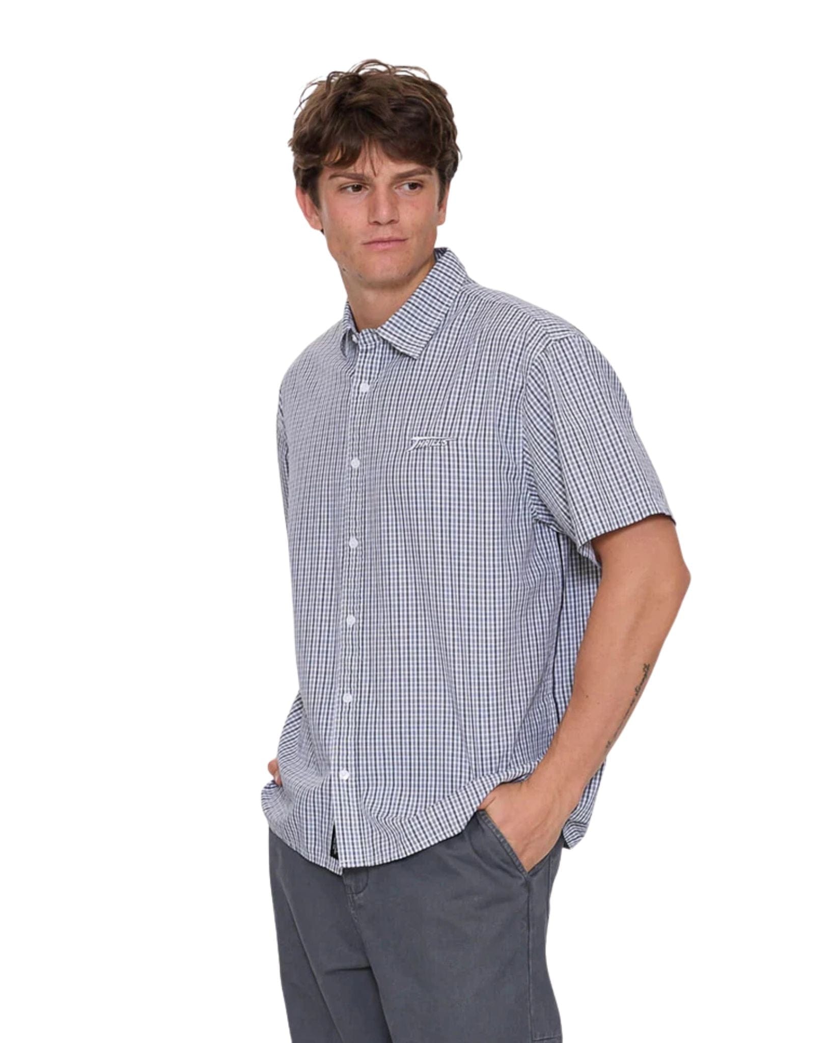 Thrills Heavy Voltage Cropped Short Sleeve Shirt