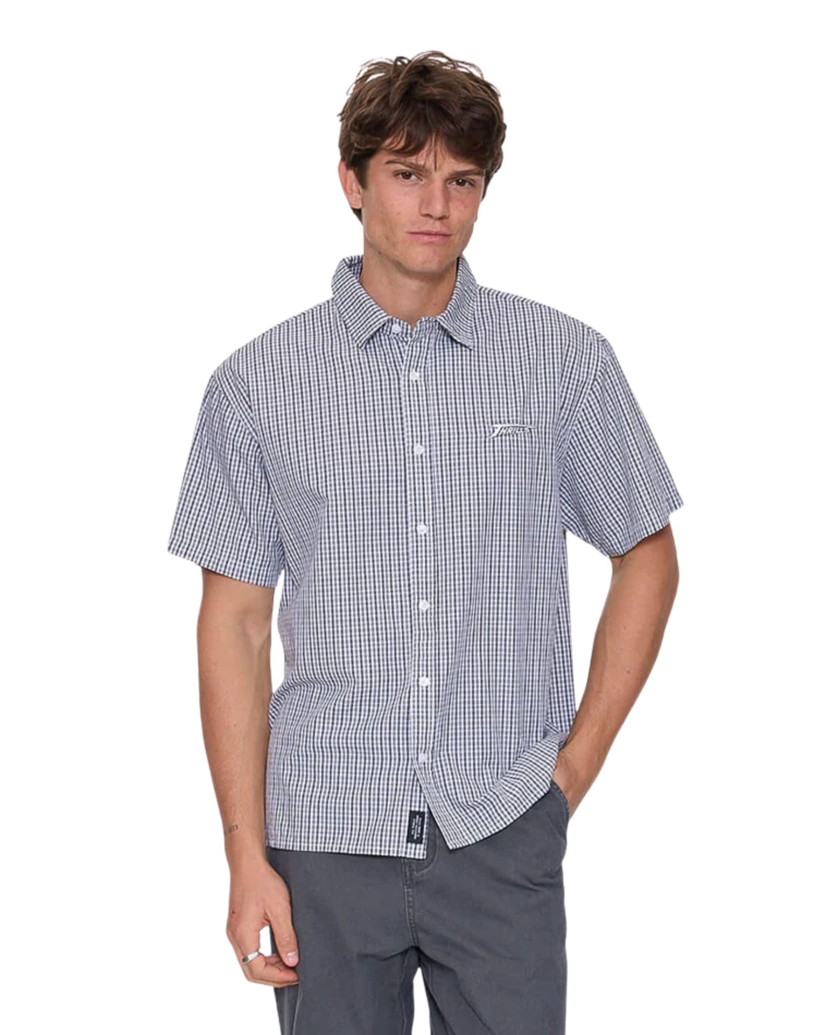 Thrills Heavy Voltage Cropped Short Sleeve Shirt