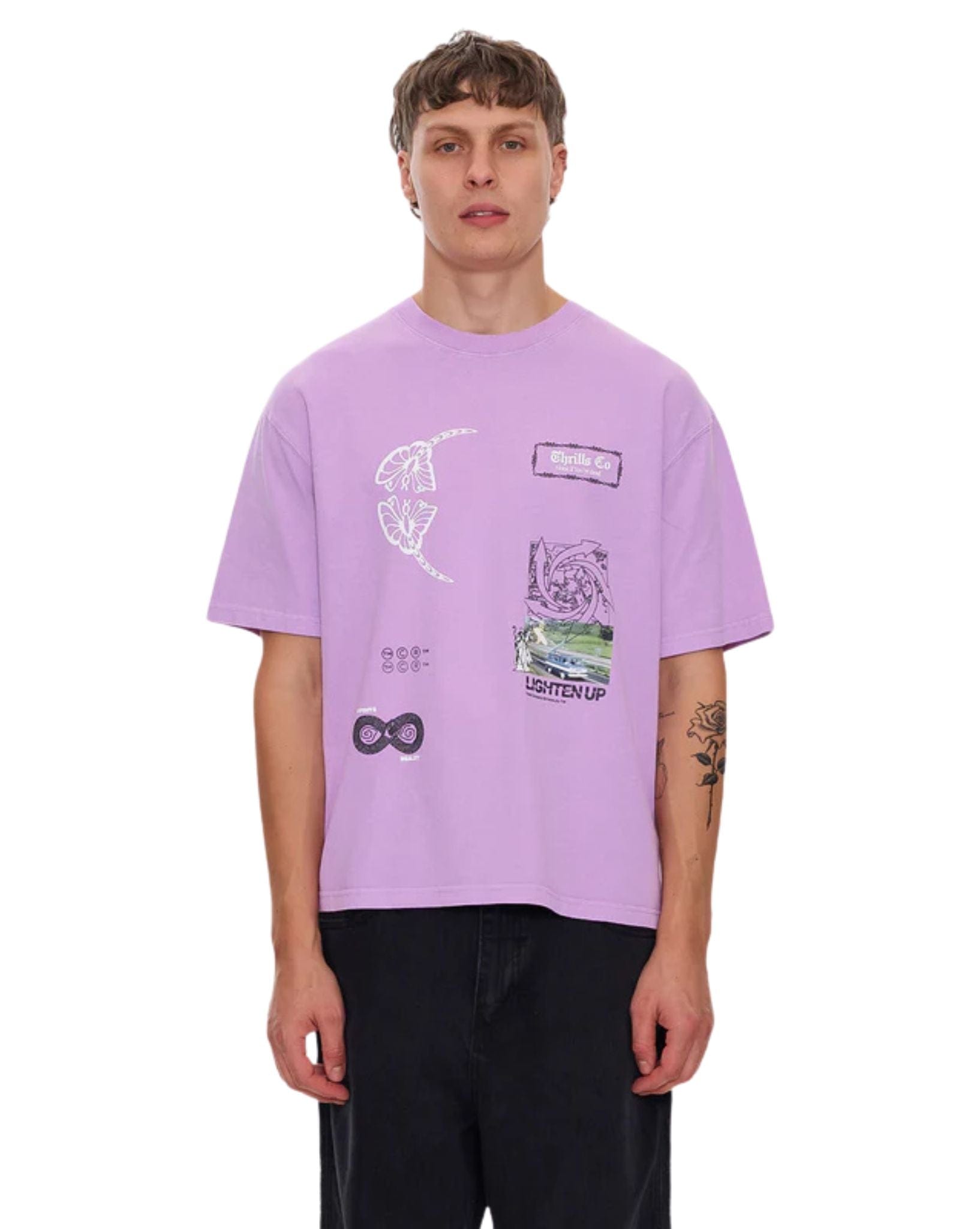 Thrills Lighten Up Box Fit Oversize Short Tee