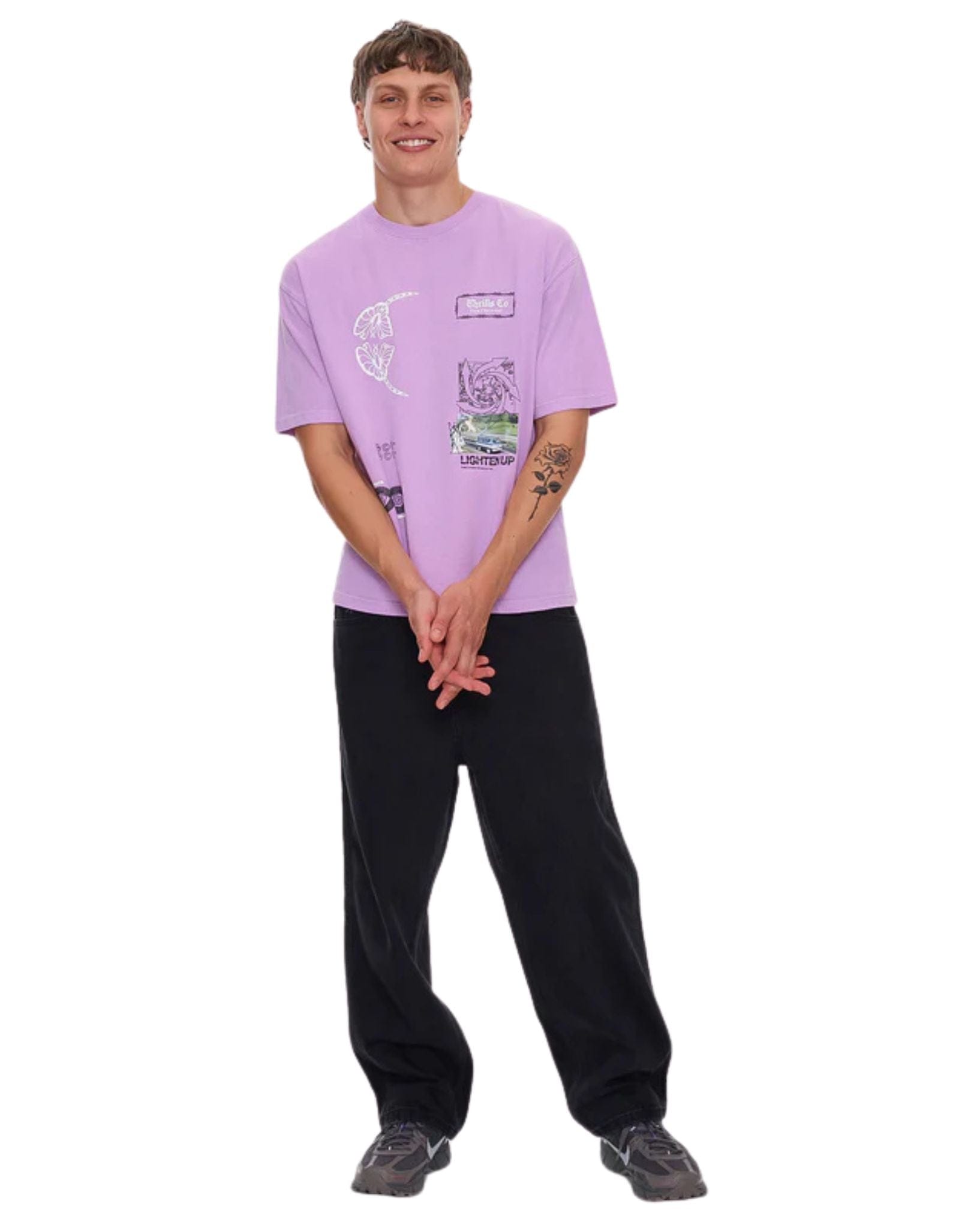 Thrills Lighten Up Box Fit Oversize Short Tee