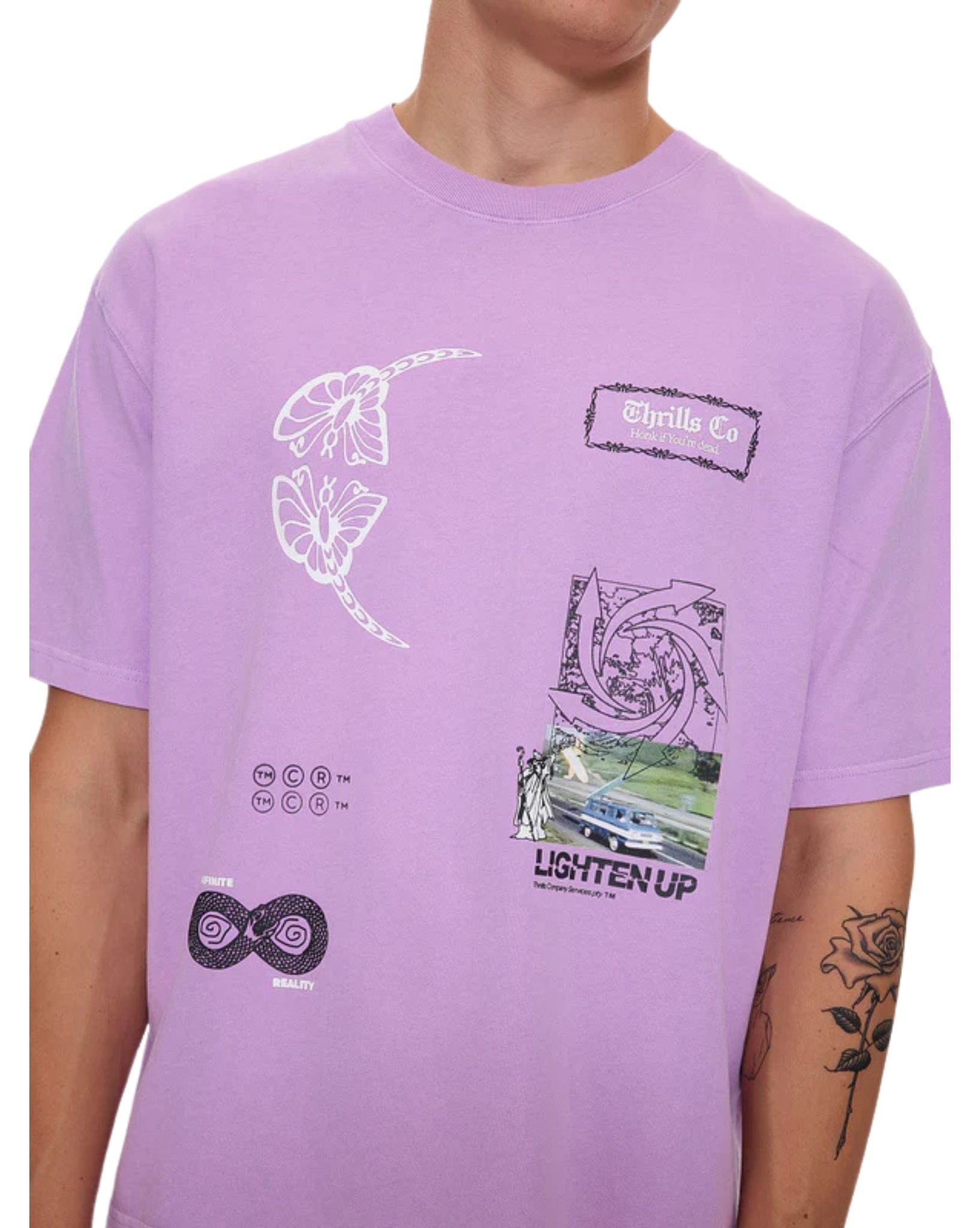 Thrills Lighten Up Box Fit Oversize Short Tee