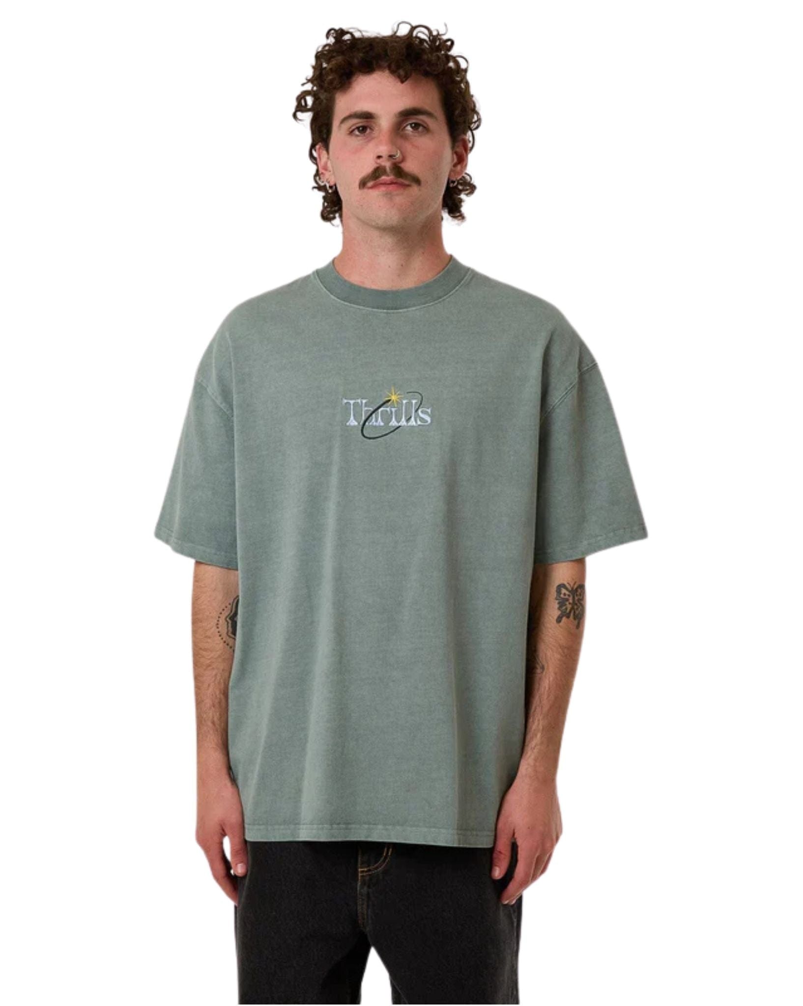 Thrills Mens Ambient Connections Box Fit Oversize Tee