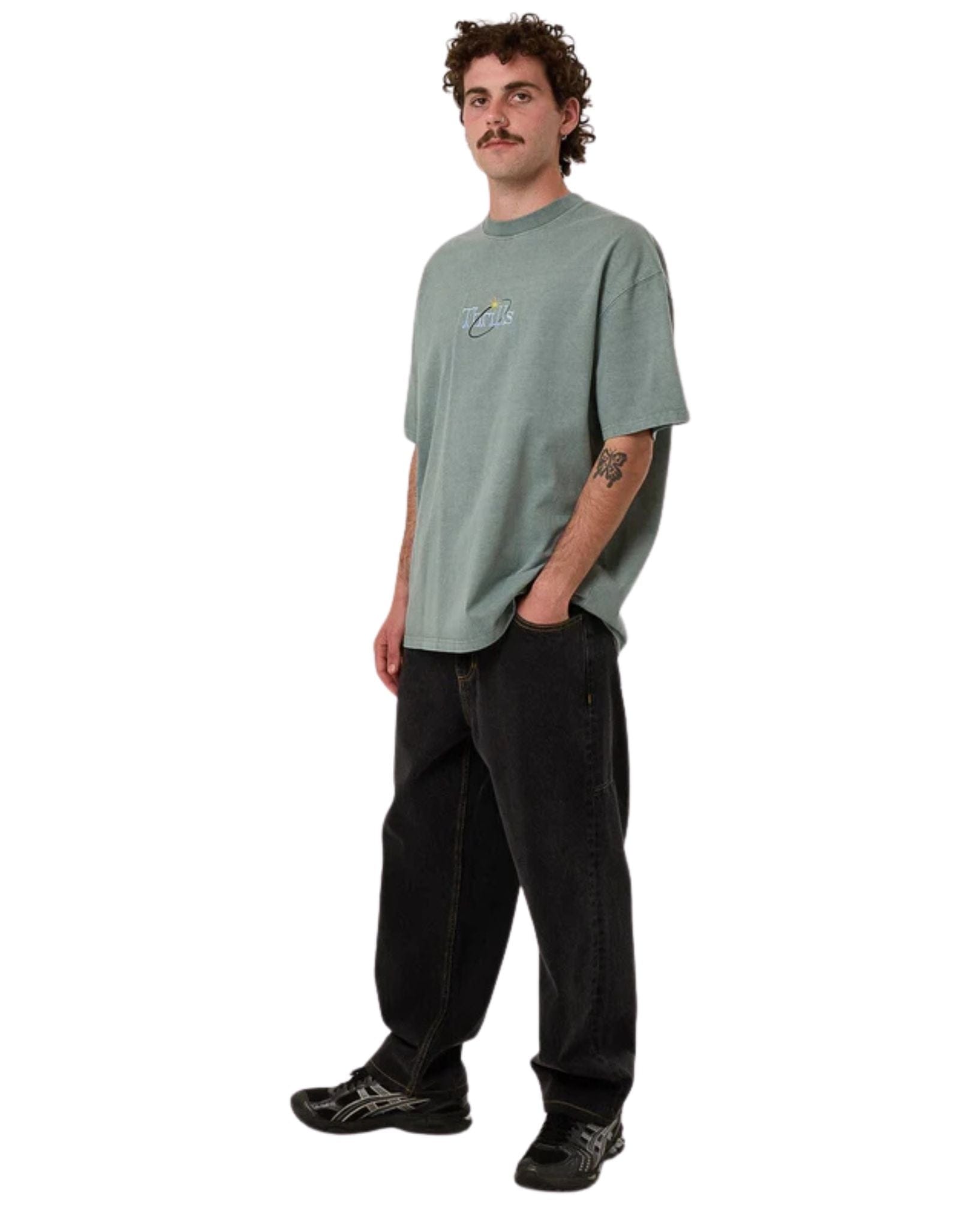 Thrills Mens Ambient Connections Box Fit Oversize Tee