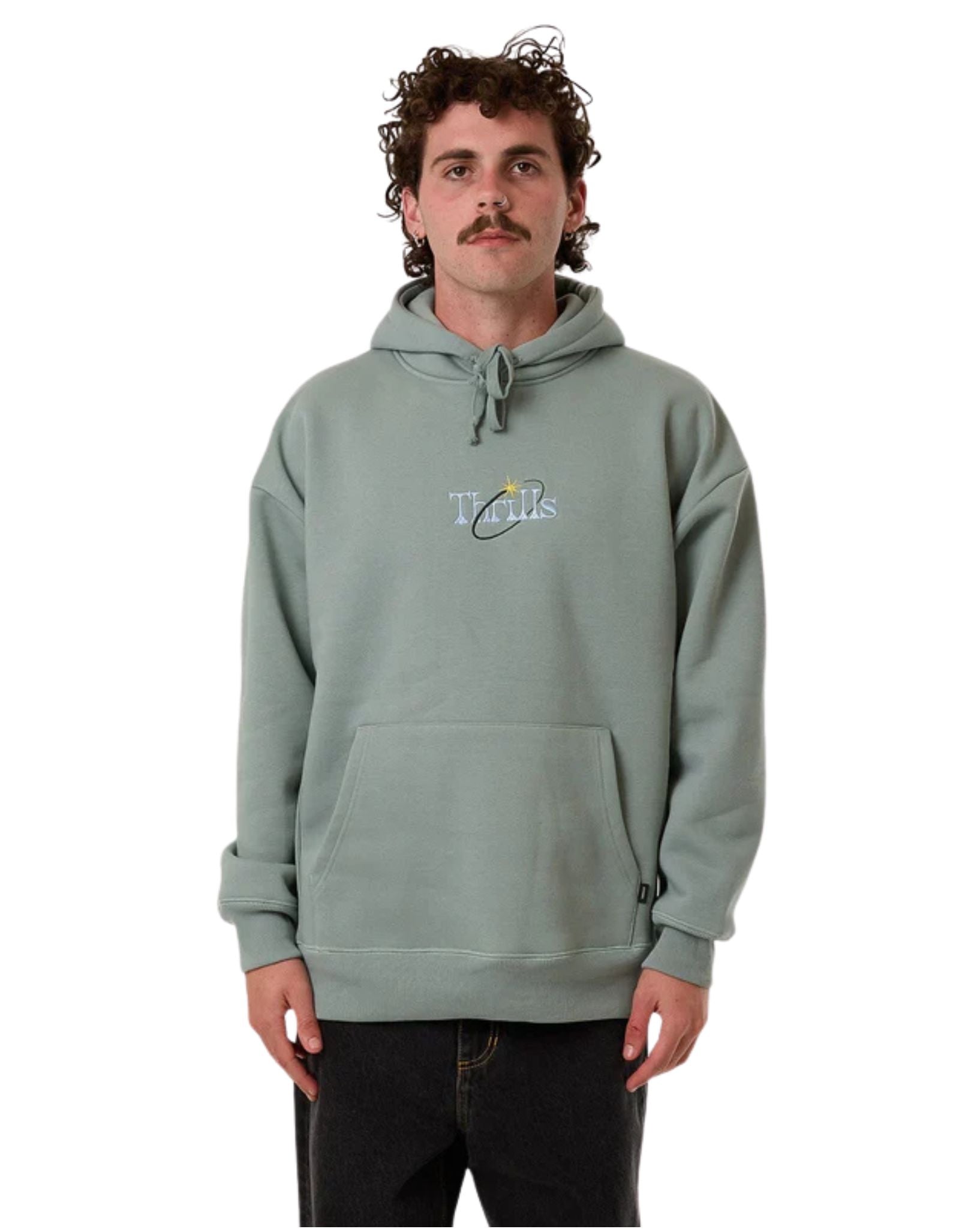 Thrills Mens Ambient Connections Slouch Pull On Hood