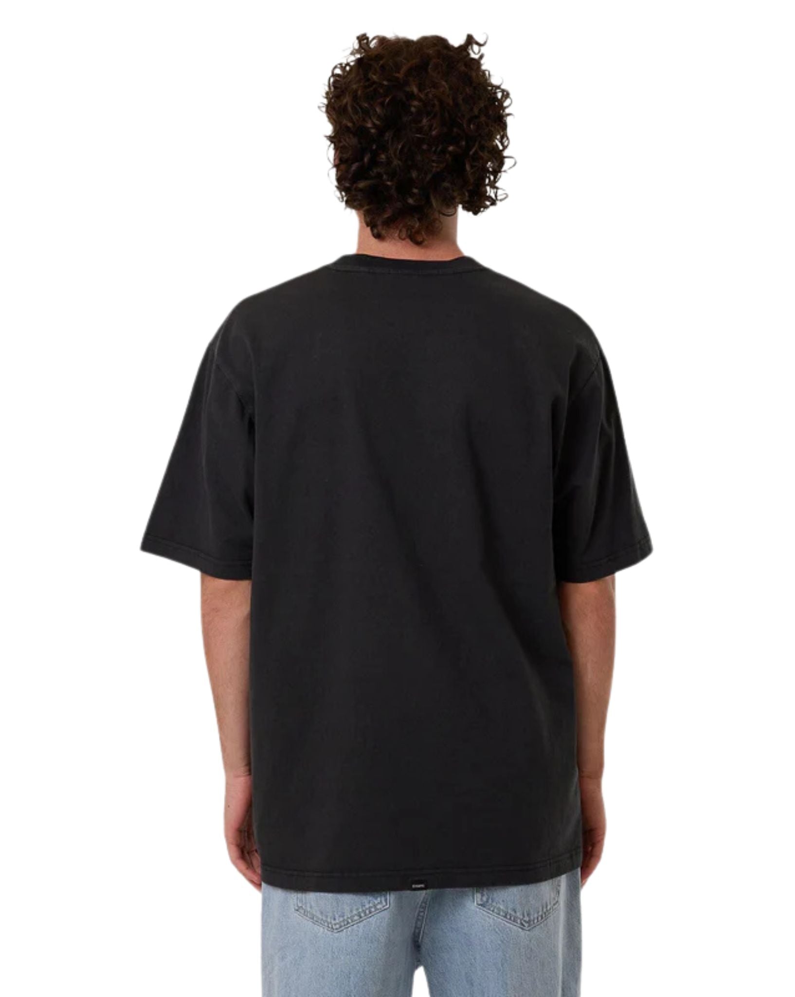 Thrills Mens Behind It All Oversize Fit Tee - Pirate Black