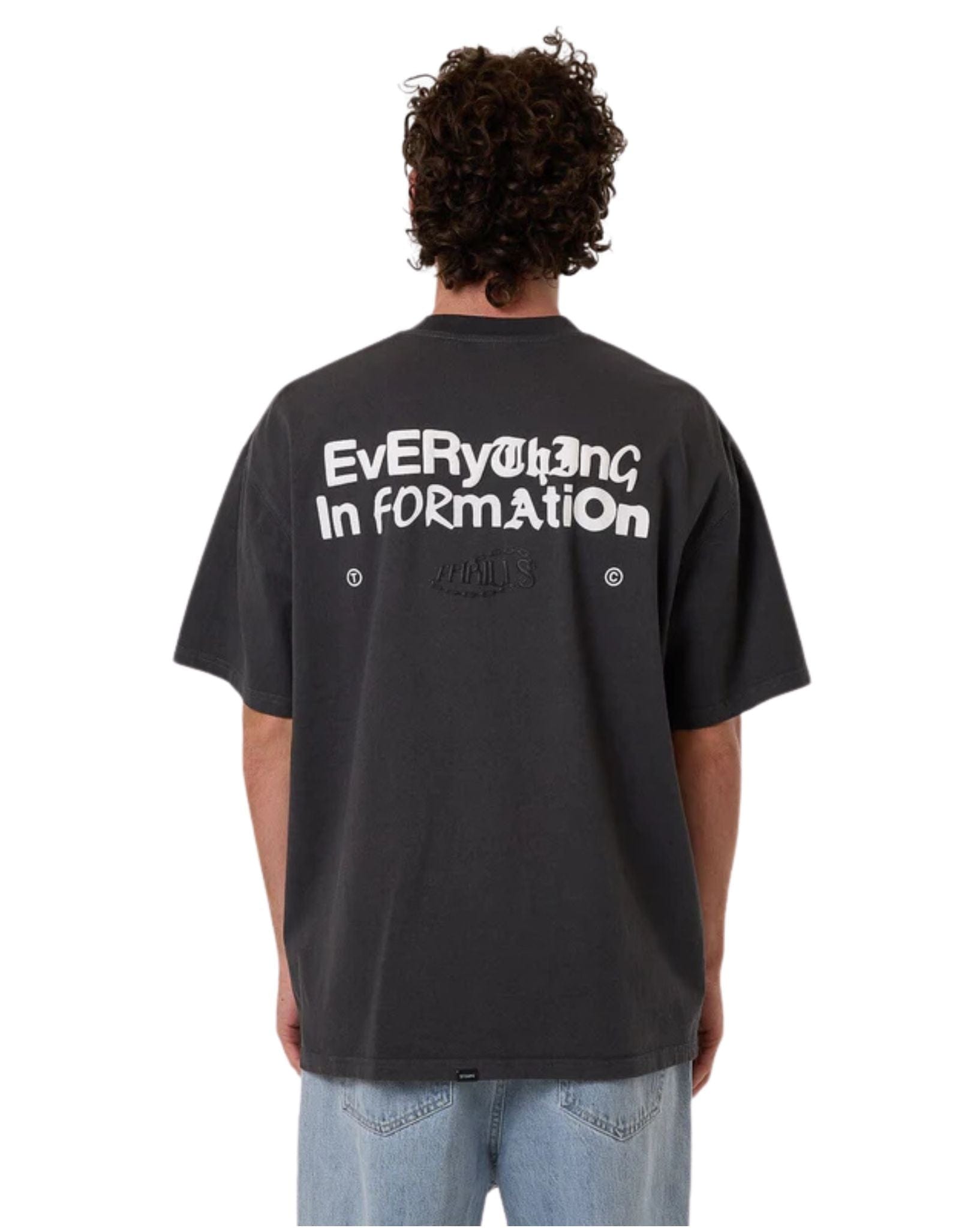Thrills Mens Chain Of Formation Box Fit Oversize Tee
