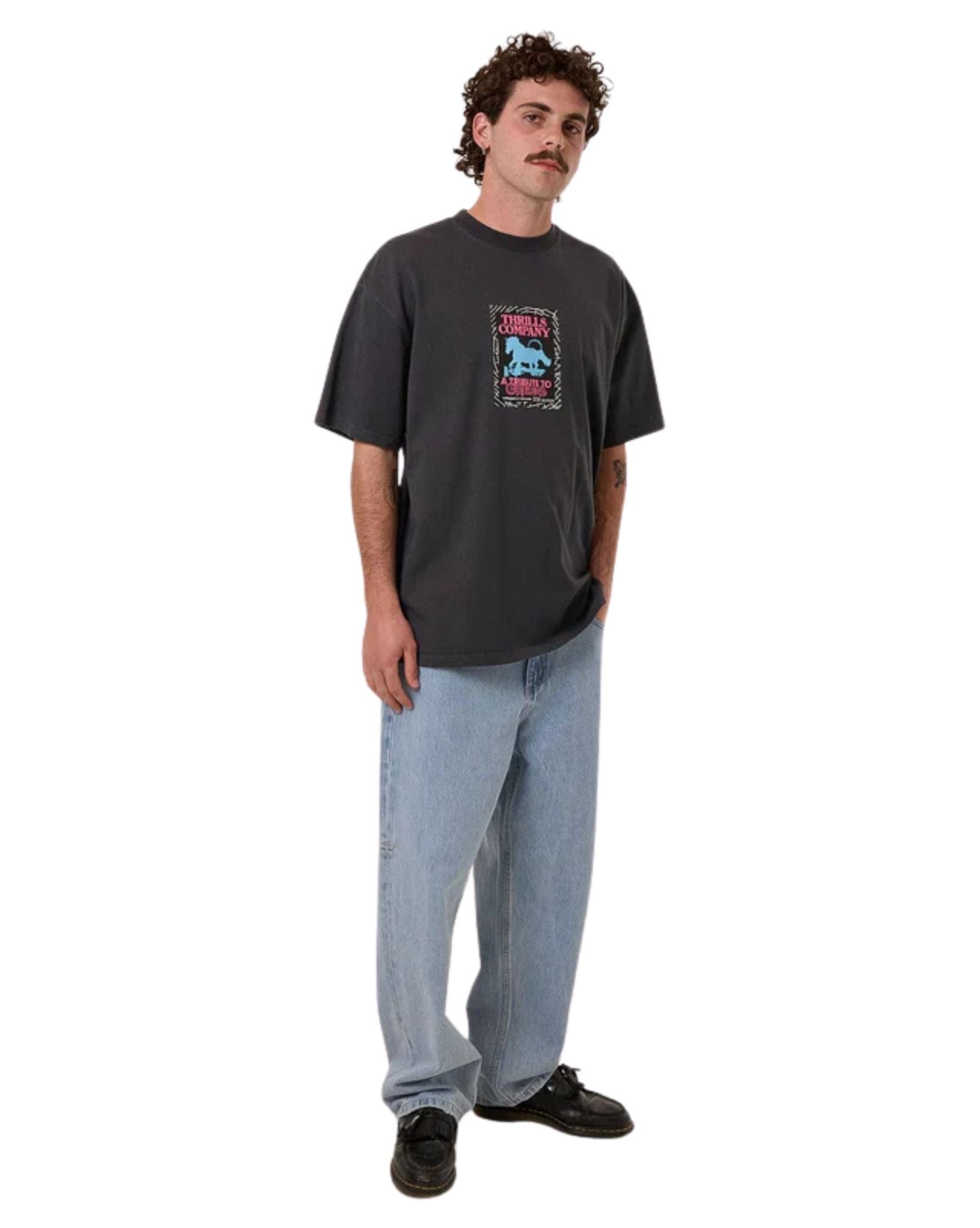 Thrills Mens Chain Of Formation Box Fit Oversize Tee