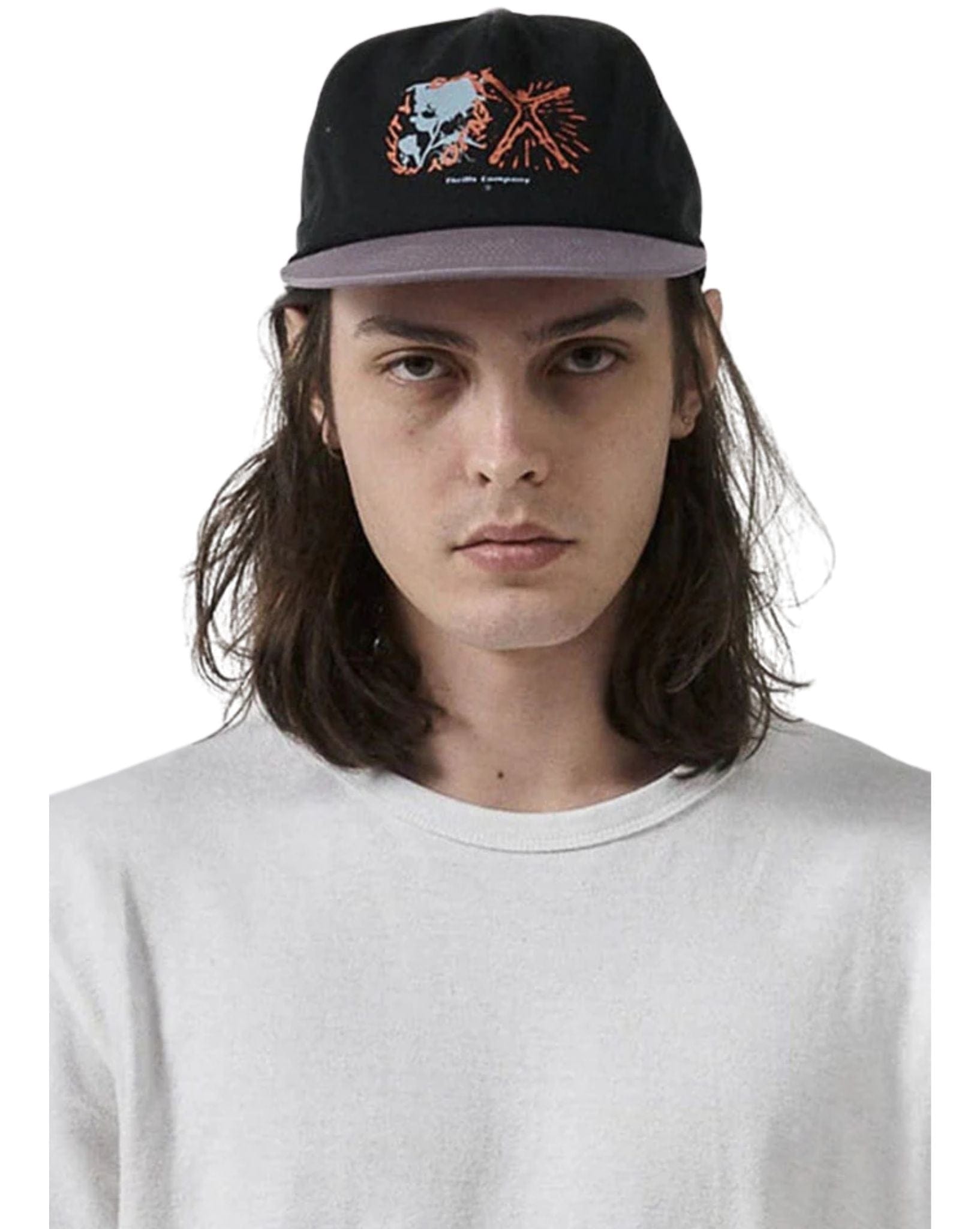 Thrills Mens Energy 5 Panel Cap - Black