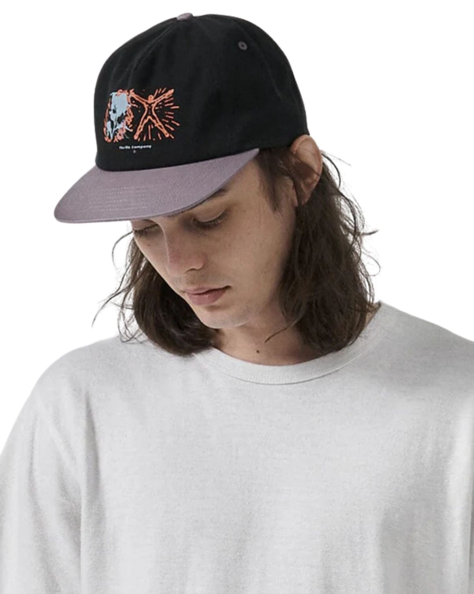 Thrills Mens Energy 5 Panel Cap - Black