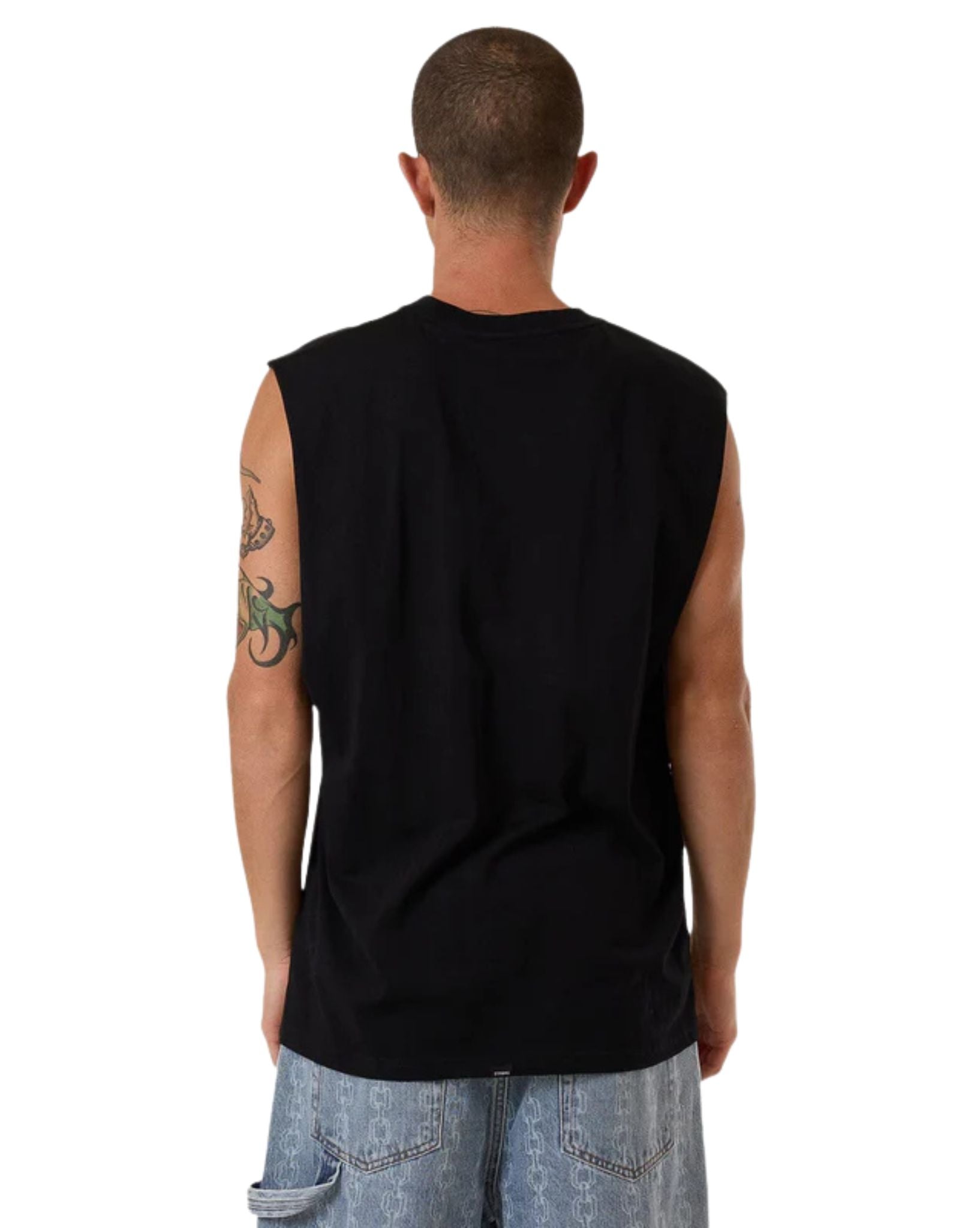 Thrills Mens Logic Merch Fit Muscle Tee - Black