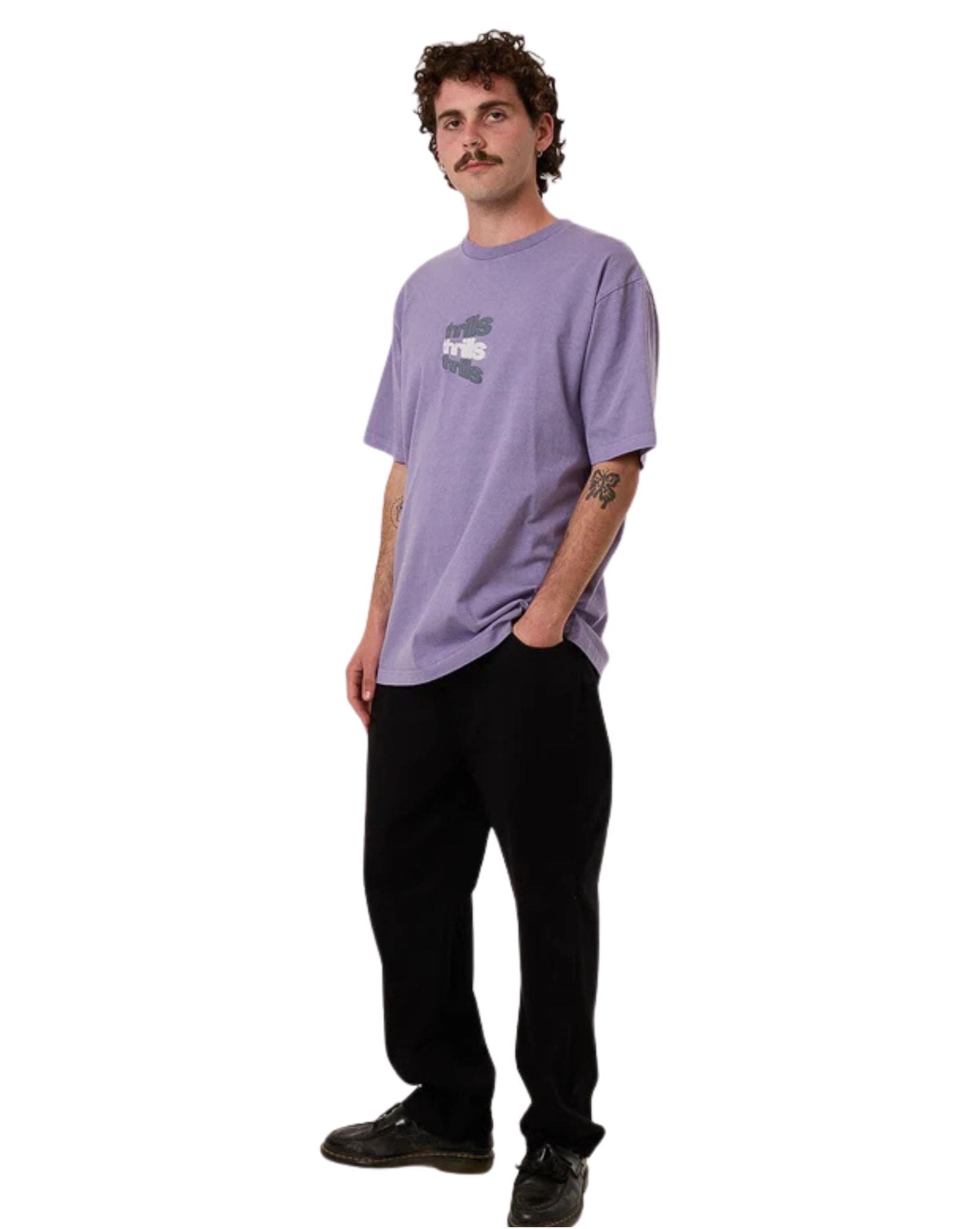 Thrills Mens Relax Your Eyes Oversize Fit Tee