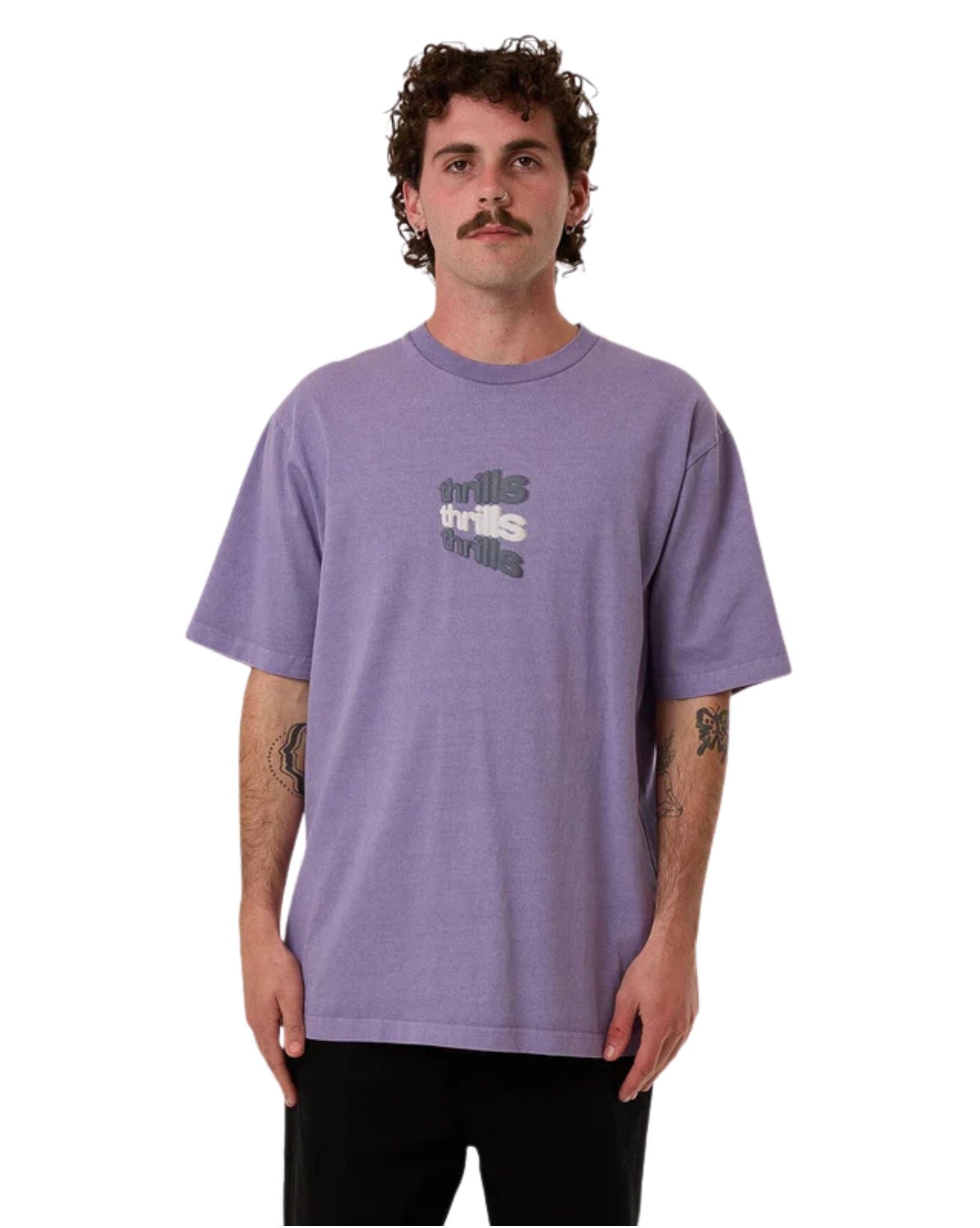 Thrills Mens Relax Your Eyes Oversize Fit Tee