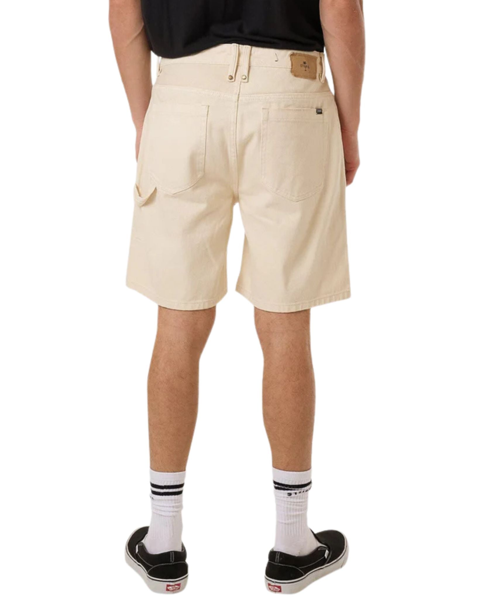 Thrills Mens Slacker Denim Short - Heritage White
