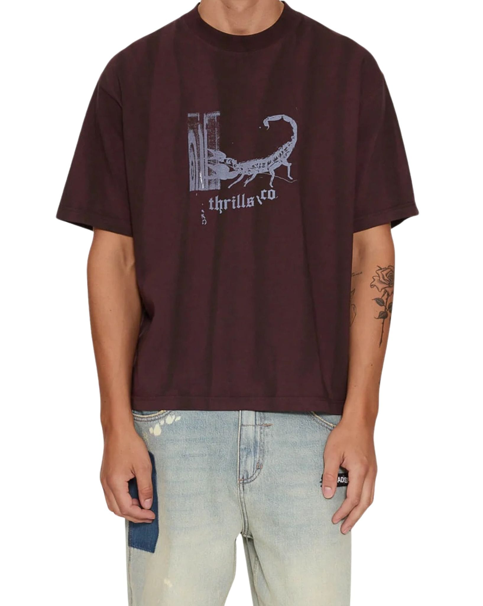 Thrills New Delusions Box Crop Oversize Tee