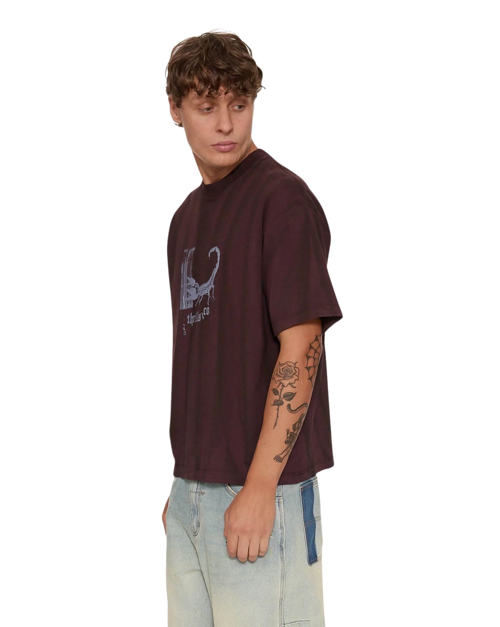Thrills New Delusions Box Crop Oversize Tee