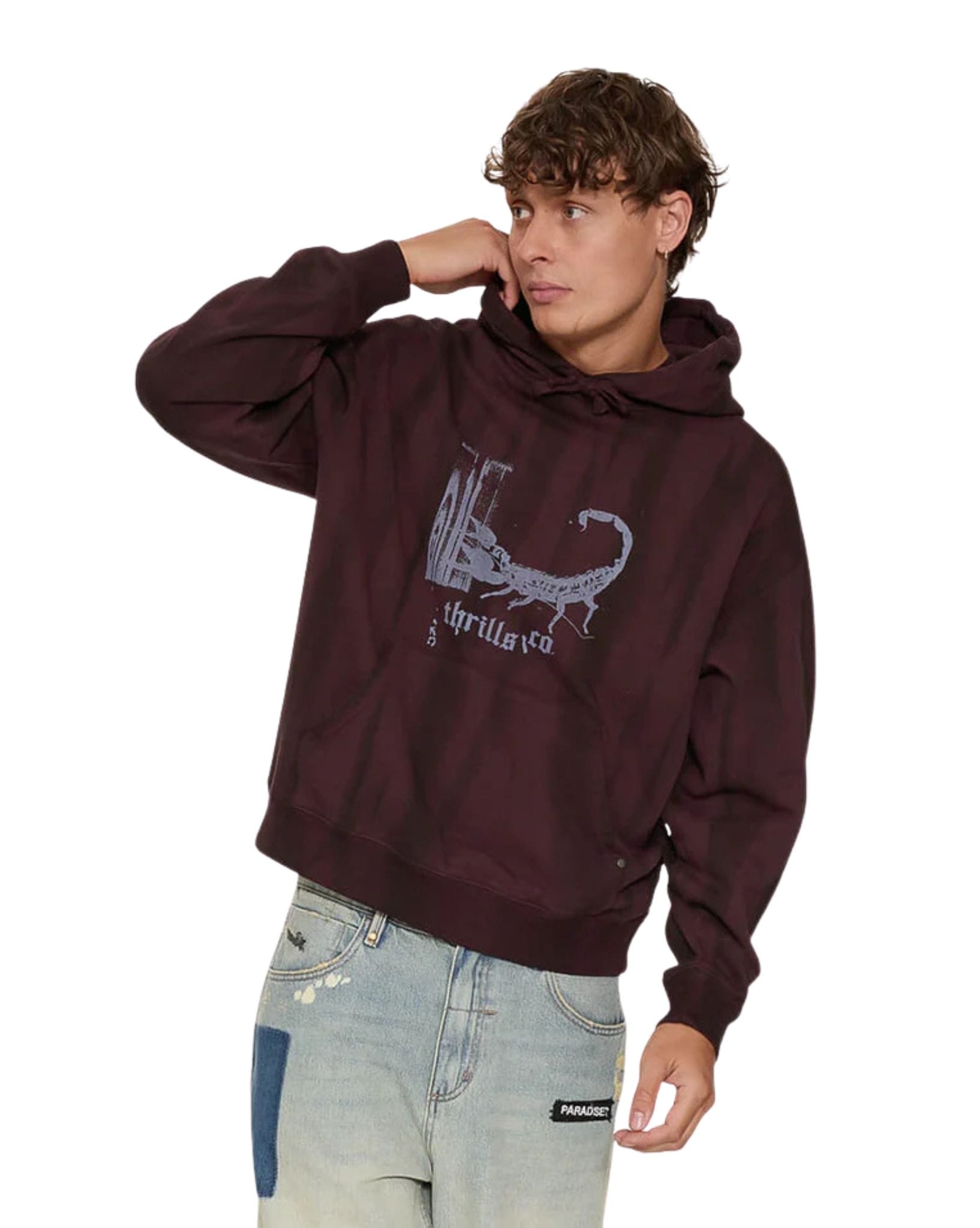 Thrills New Delusions Slouch Pull On Cropped Hood