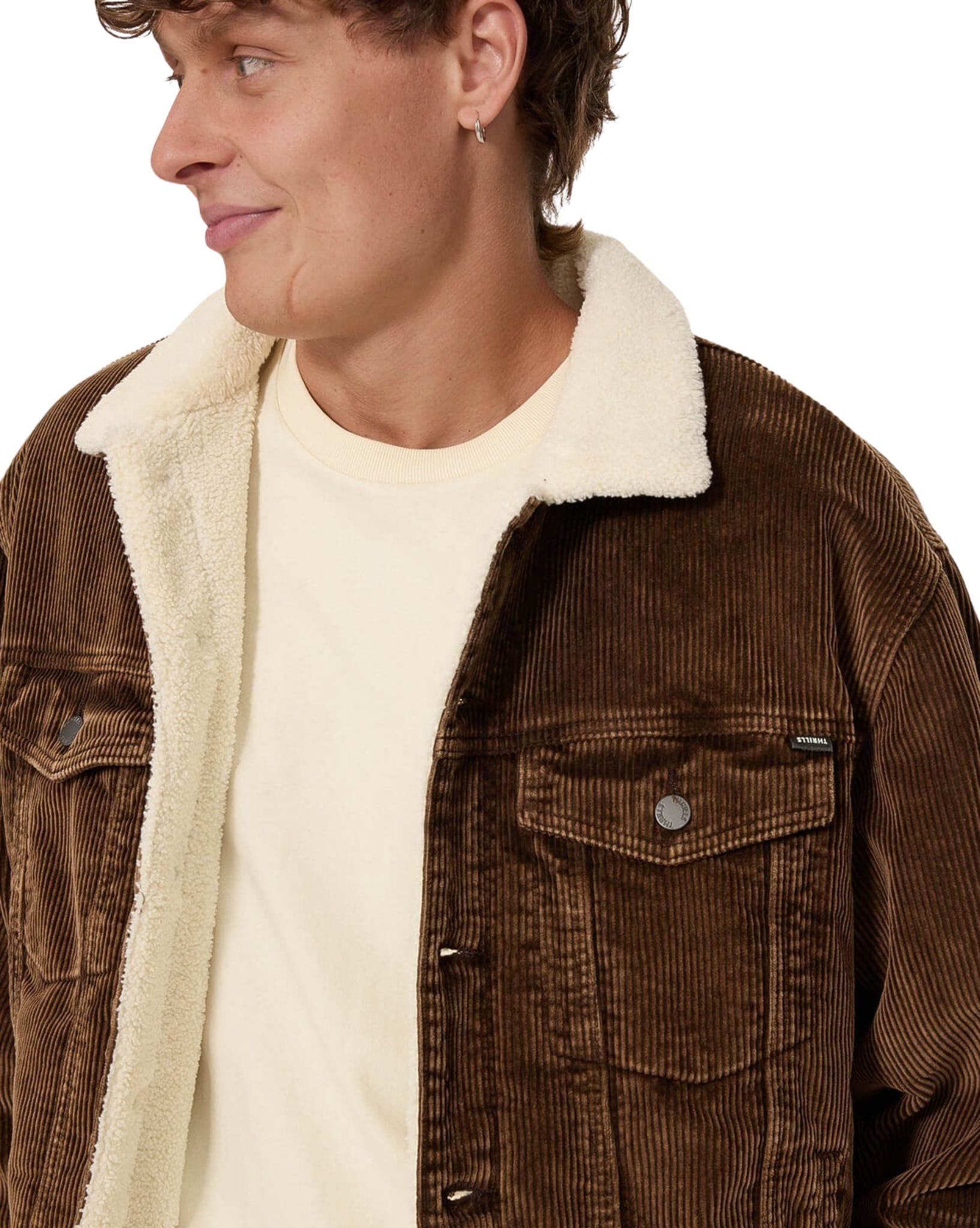 Thrills Oversized Sherpa Wanderer Cord Jacket