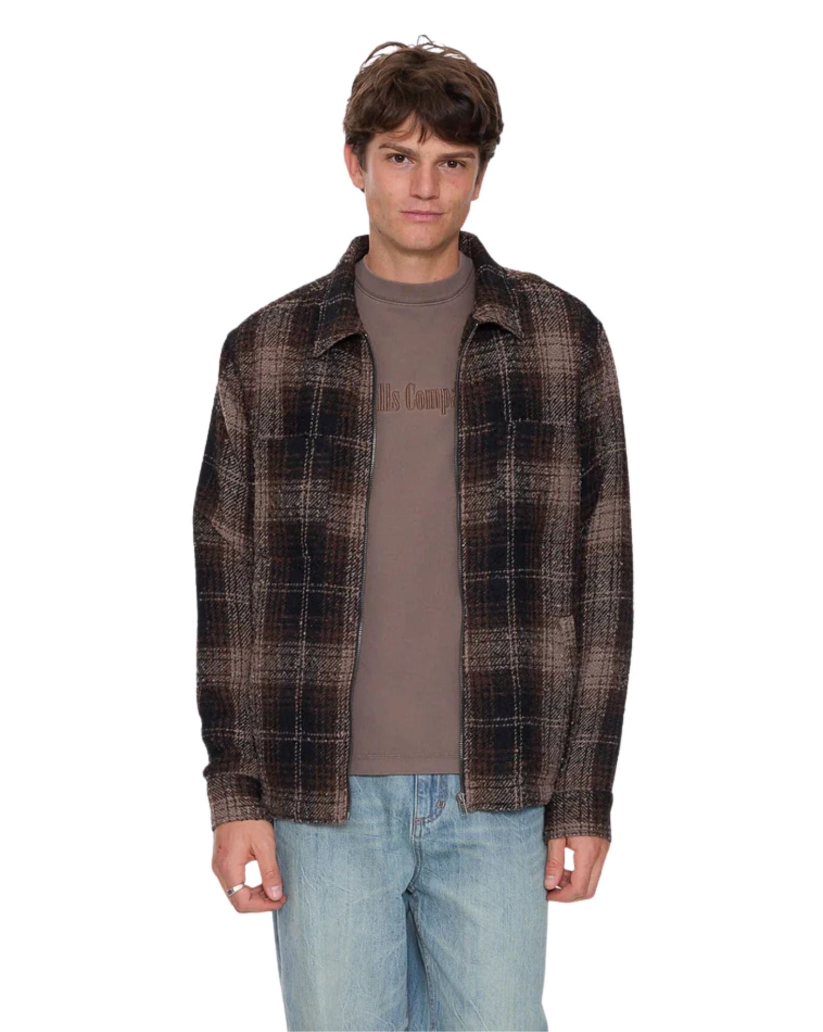 Thrills Primitive Cropped Flannel Jacket