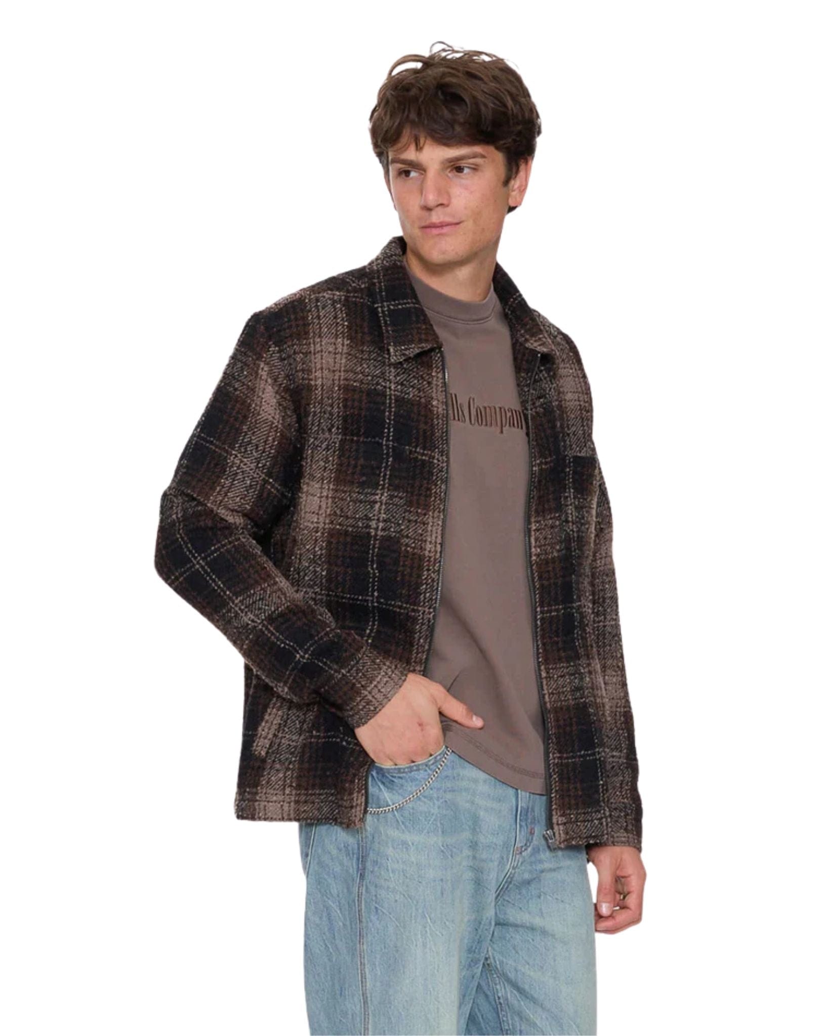 Thrills Primitive Cropped Flannel Jacket