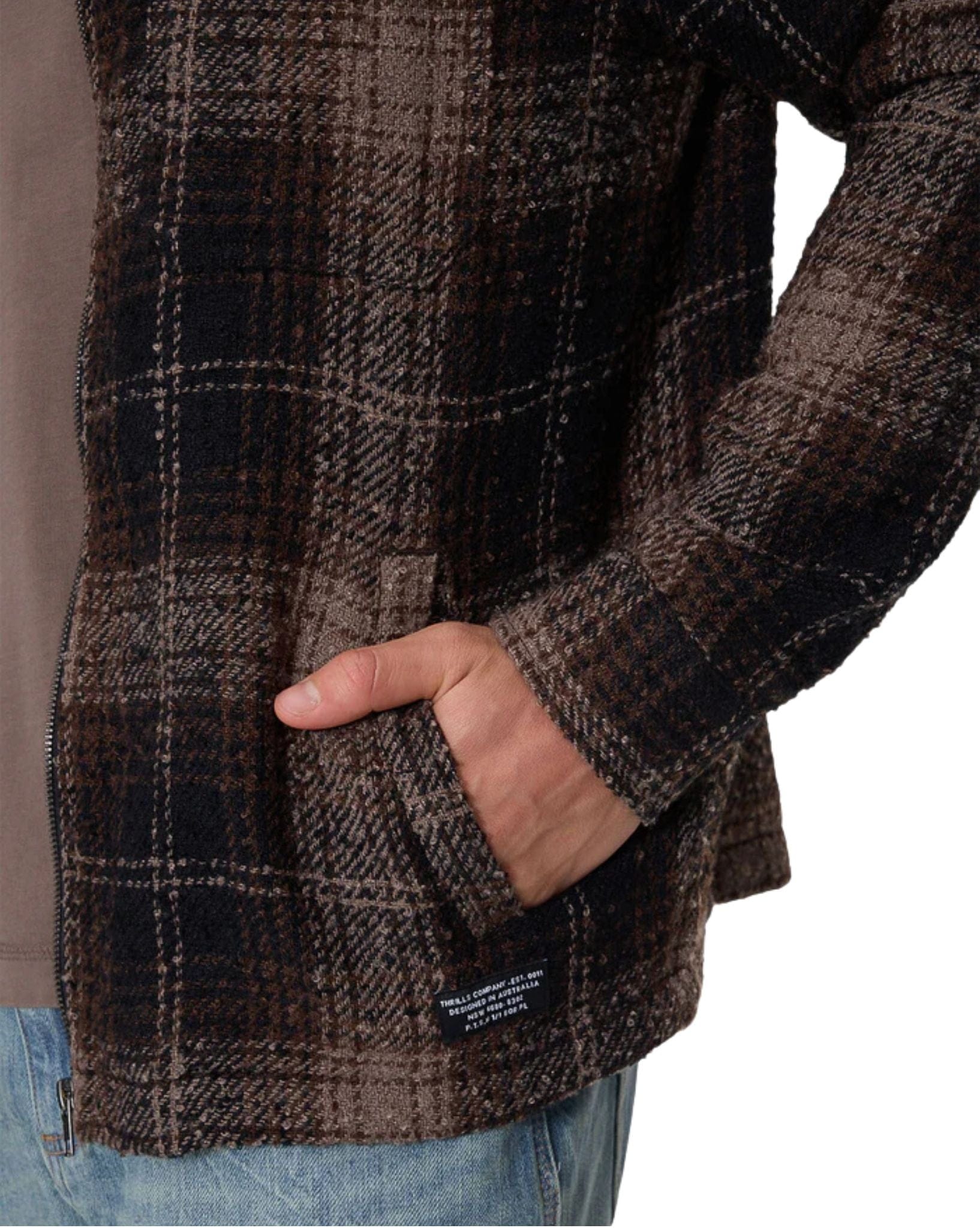 Thrills Primitive Cropped Flannel Jacket