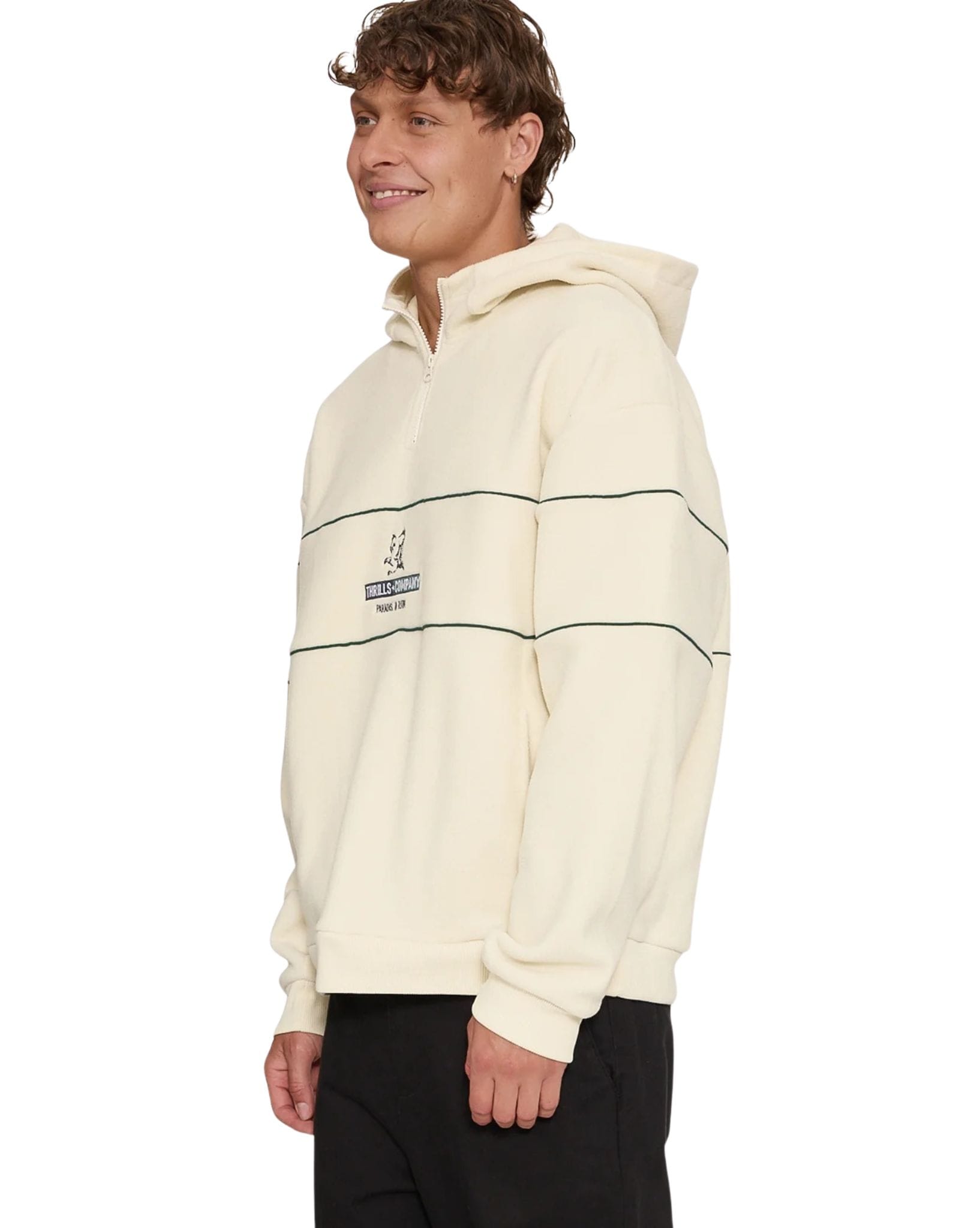 Thrills Risen Quarter Zip Hood Fleece