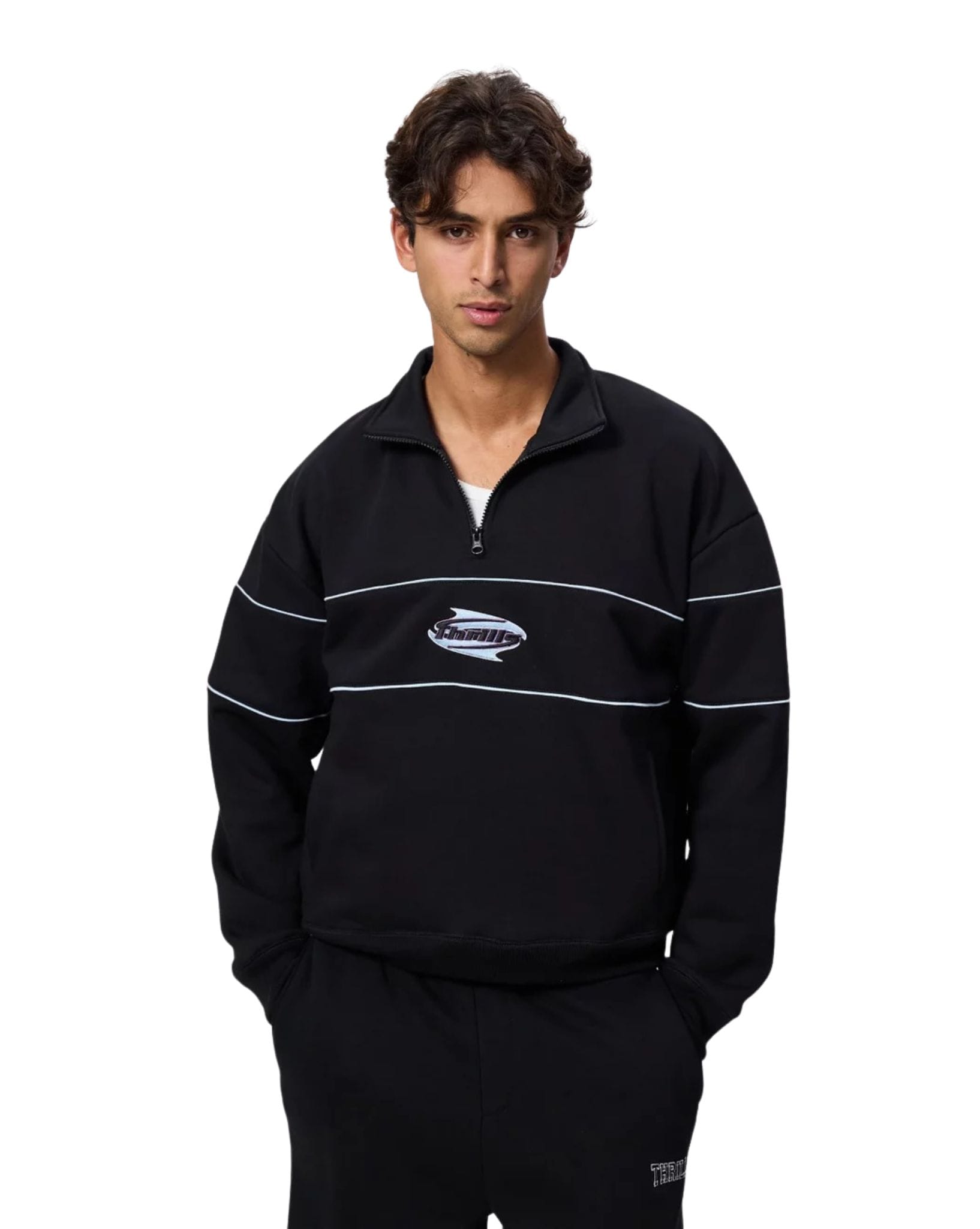 Thrills Split Decisions Quarter Zip Fleece