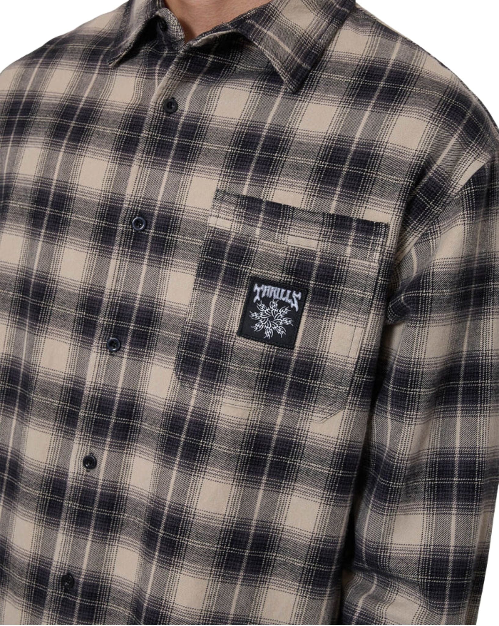 Thrills Stagger Barrio Long Sleeve Flannel Shirt